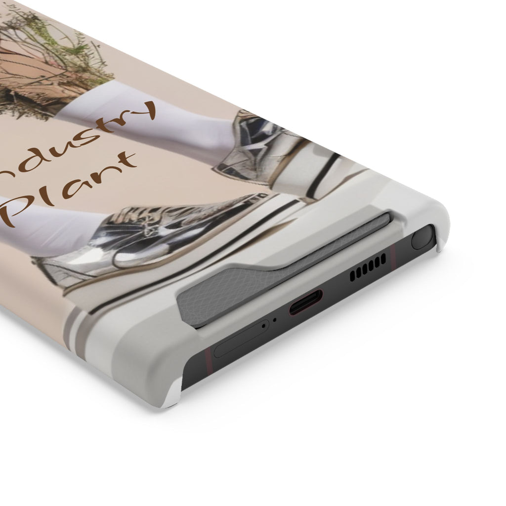 ALWAYS RUNNING ON PLANT POWER Stylish Phone Case with Card Holder by Industry Plant @AutoPaybump