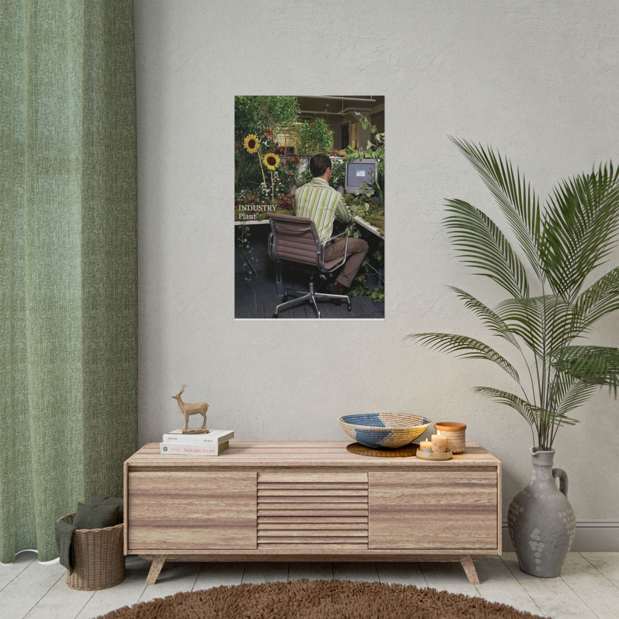 YOU'VE OUTGROWN THIS DAMN JOB!!! Fine Art Poster — Office Garden Fine Art Print by Industry Plant @AutoPaybump