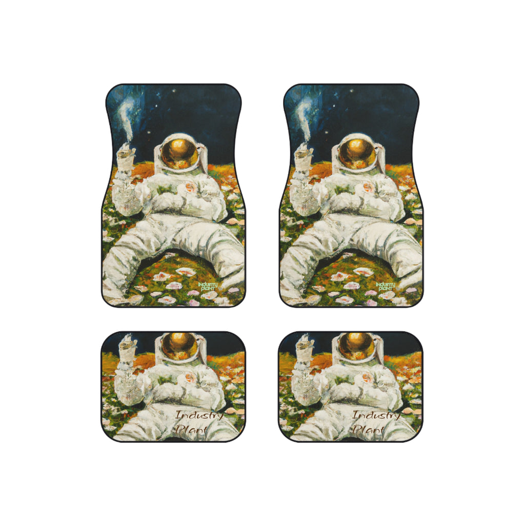 ASTRO STONER Unique Art Car Mats (Set of 4) - Stylish & Edgy Design by INDUSTRY PLANT @AutoPaybump