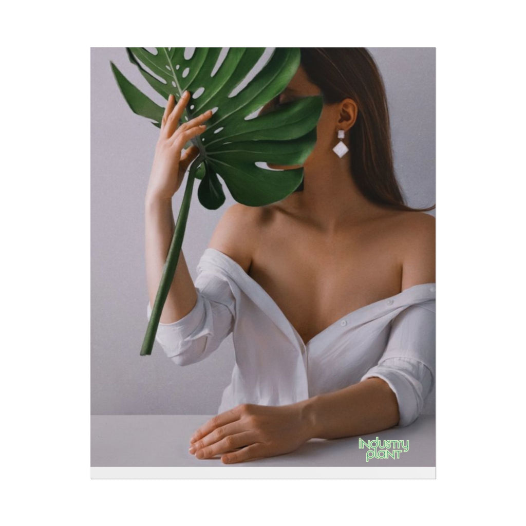 MONSTERA MYSTIQUE Botanical Chic Fine Art Poster — Woman with Monstera Wall Fine Art by INDUSTRY PLANT @AutoPaybump