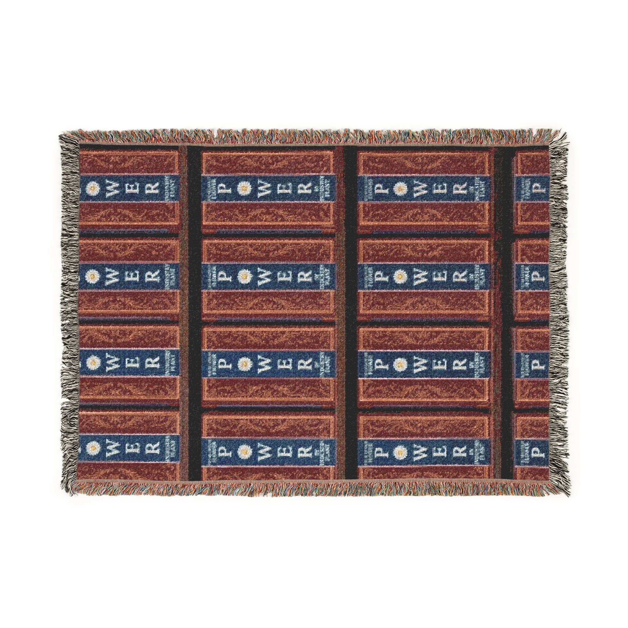 48 LAWS of FLOWER POWER Woven Blanket – Rustic Southwestern Navajo-Style Throw by INDUSTRY PLANT