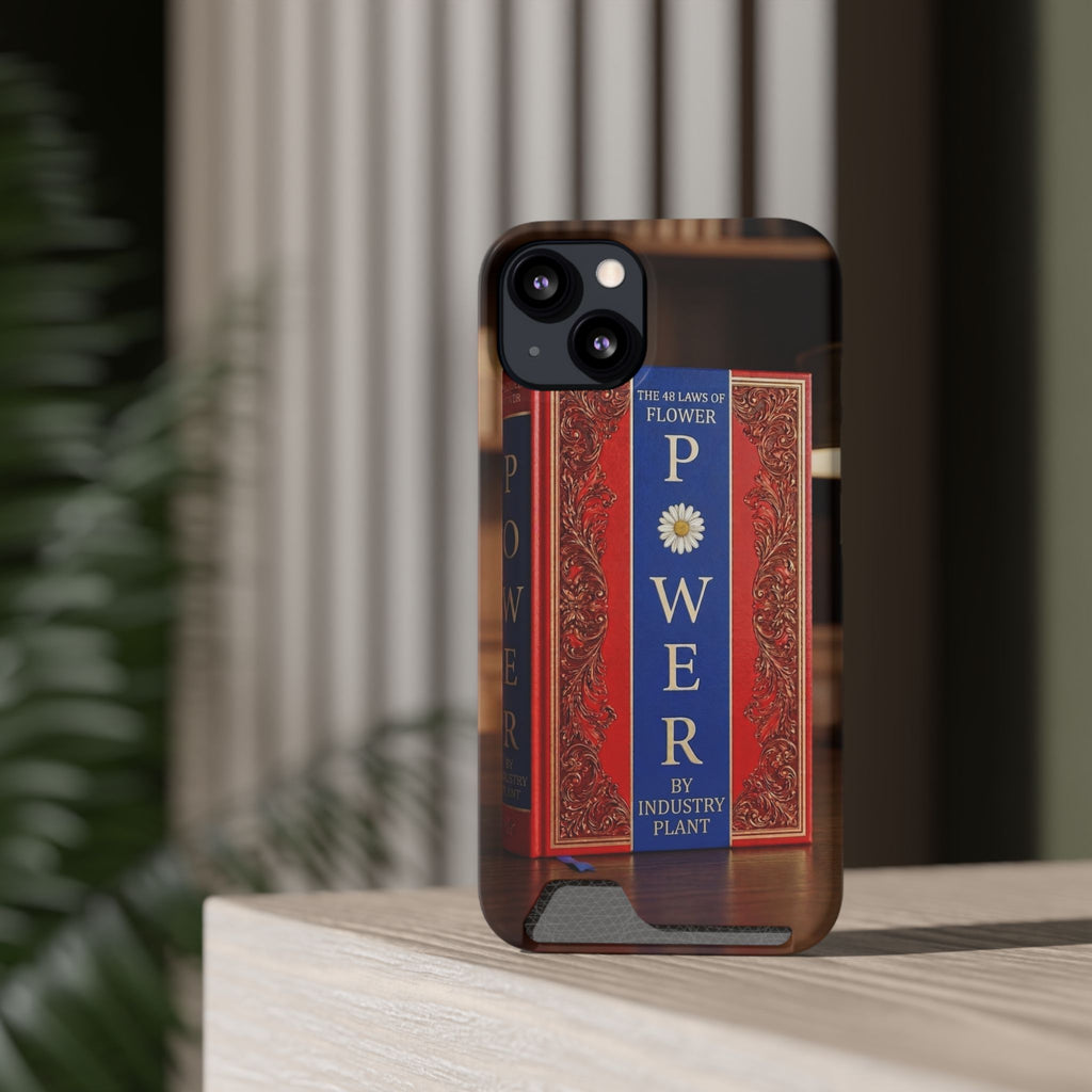 48 LAWS of FLOWER POWER Stylish Phone Case with Card Holder by INDUSTRY PLANT