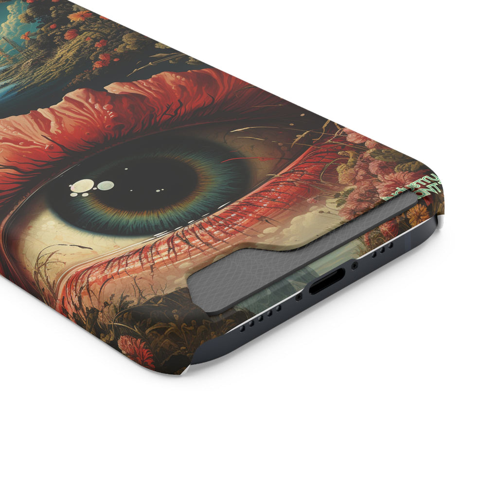Eye Bloom Here... Stylish Phone Case with Card Holder by INDUSTRY PLANT @AutoPaybump