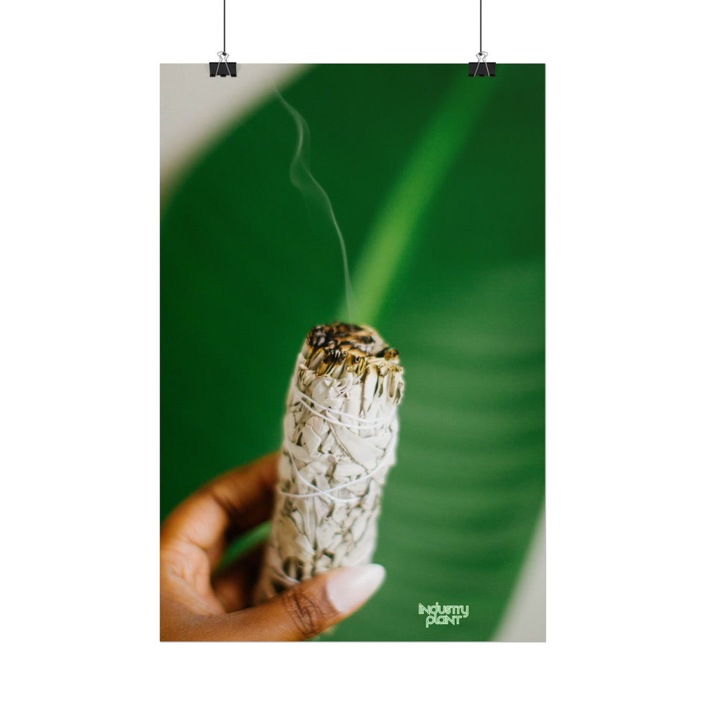 HER SAGING GRACE Sage Smudge Fine Art Poster — Botanical Aromatherapy Wall Fine Art by INDUSTRY PLANT @AutoPaybump