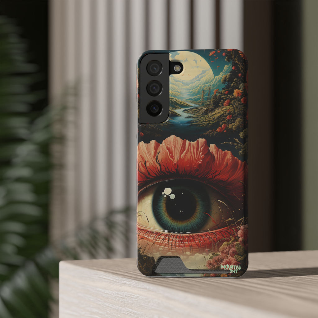 Eye Bloom Here... Stylish Phone Case with Card Holder by INDUSTRY PLANT @AutoPaybump