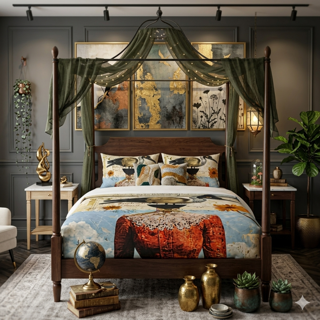 SHE CARRIES HER "BIRD-ENS" WELL! Cotton Bed Set by Industry Plant @AutoPaybump