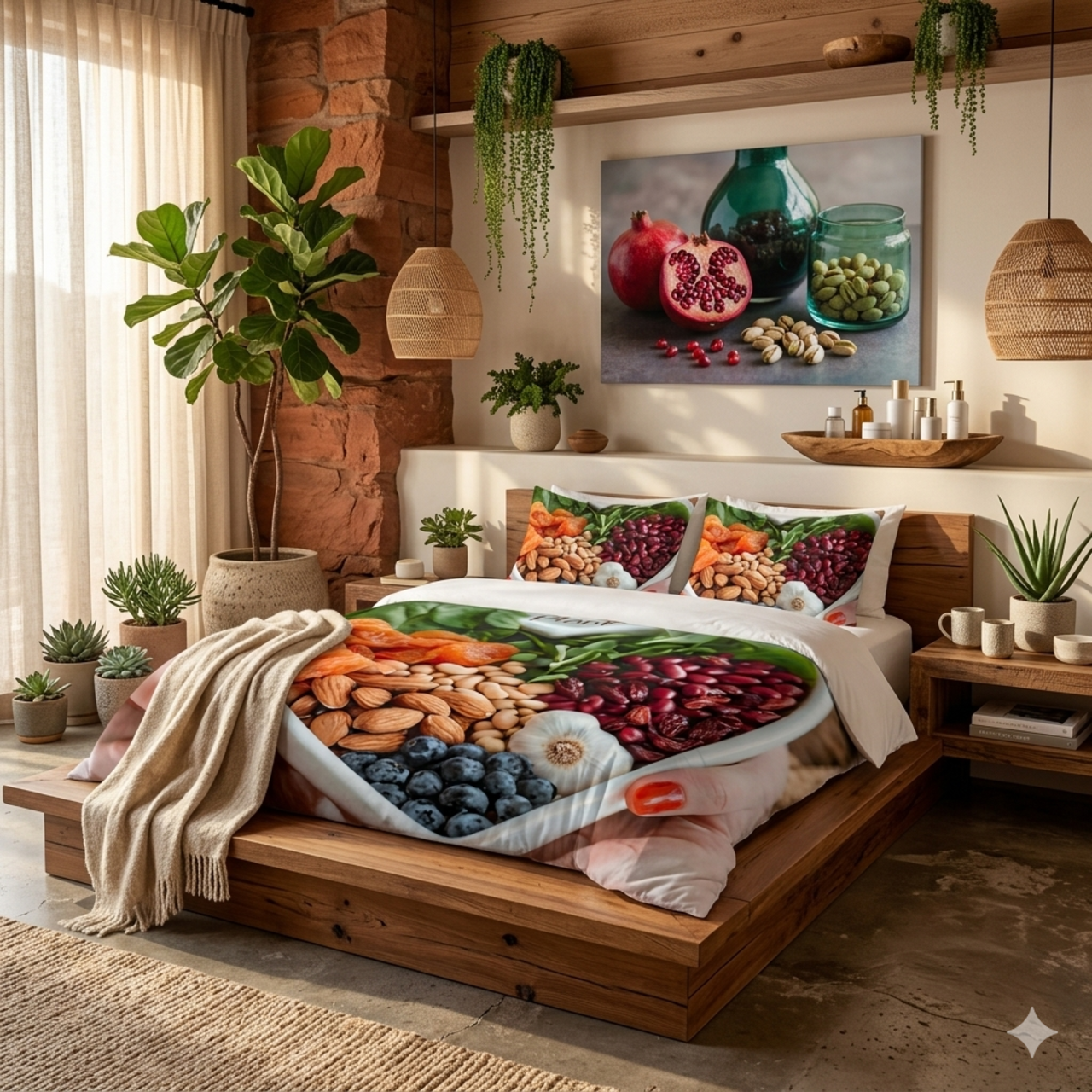 QUEEN of HEALTHY HEARTS Cotton Bed Set by Industry Plant @AutoPaybump