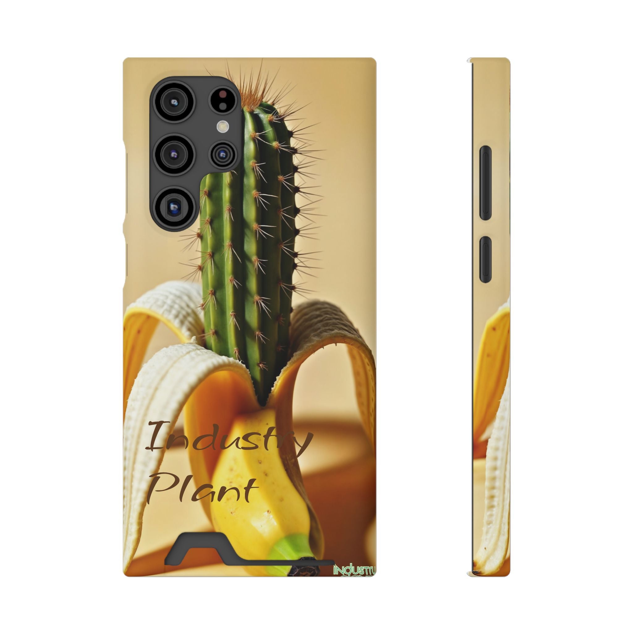 PEEL MY PRICKLED PECKER Stylish Phone Case with Card Holder by Industry Plant @AutoPaybump