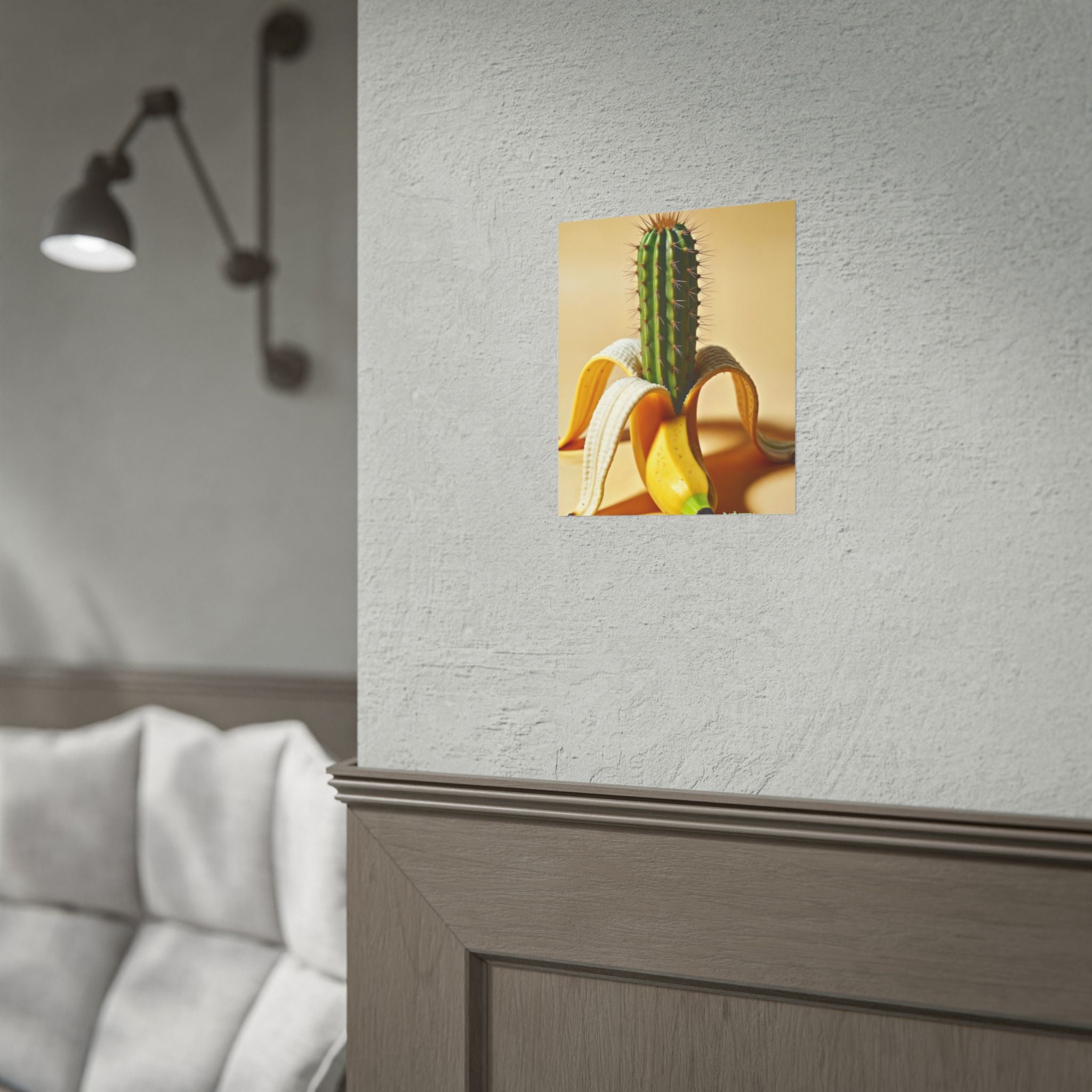 PEEL MY PRICKLY PECKER Surreal Cactus Banana Fine Art Poster – Fine Art Print for Modern Home Decor by INDUSTRY PLANT @AutoPaybump