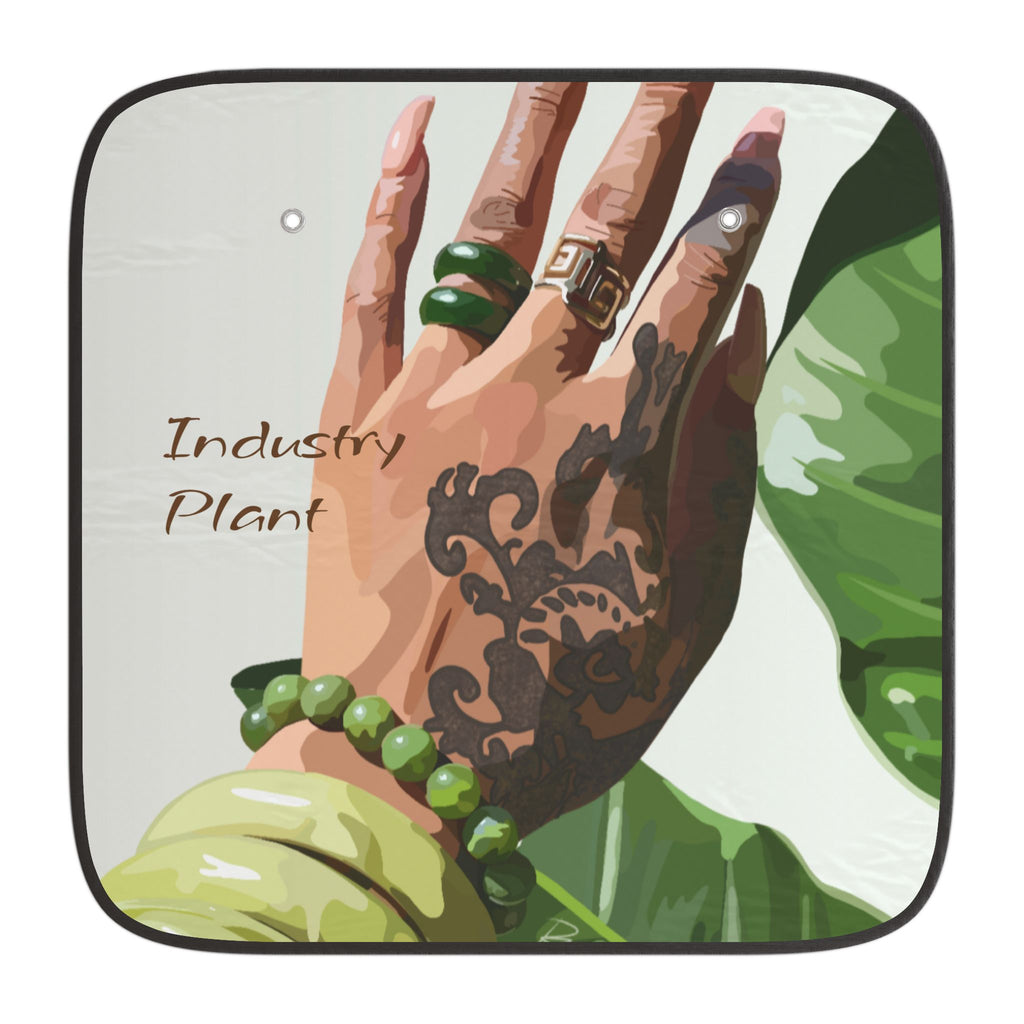 TATTED GREEN THUMB - Stylish & Edgy Car Sun Shades - Perfect for Summer Road Trips - Designed by Industry Plant @AutoPaybump