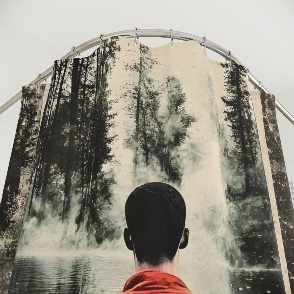 IMMERSIVE NATURE THERAPY Rx Shower Curtain by Industry Plant