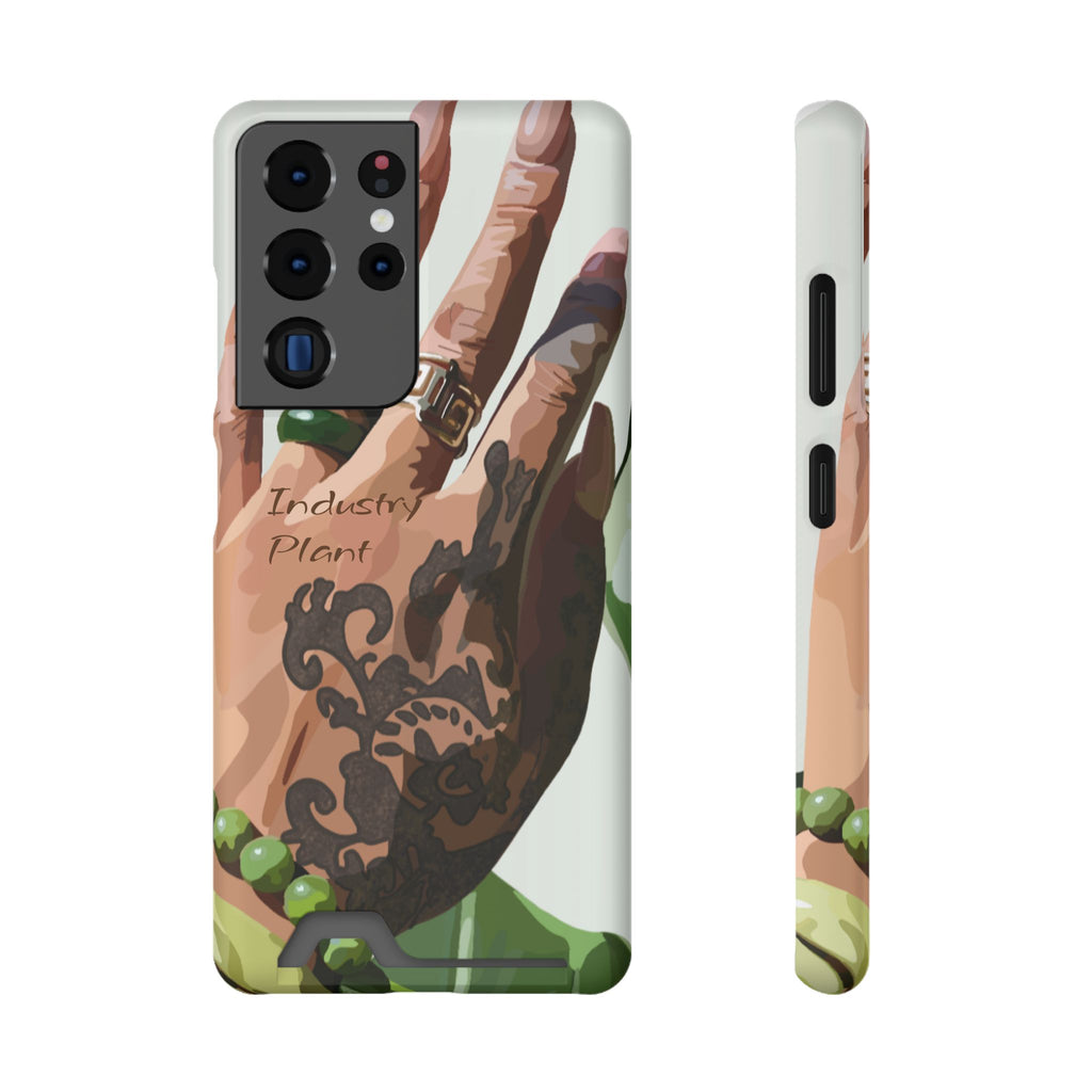 TATTED GREEN THUMB Stylish Phone Case with Card Holder by Industry Plant @AutoPaybump