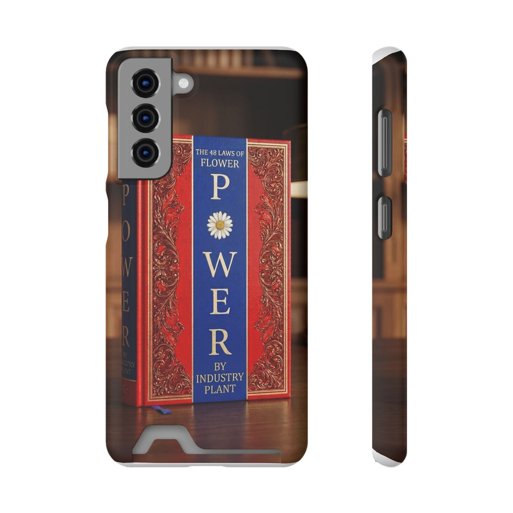 48 LAWS of FLOWER POWER Stylish Phone Case with Card Holder by INDUSTRY PLANT