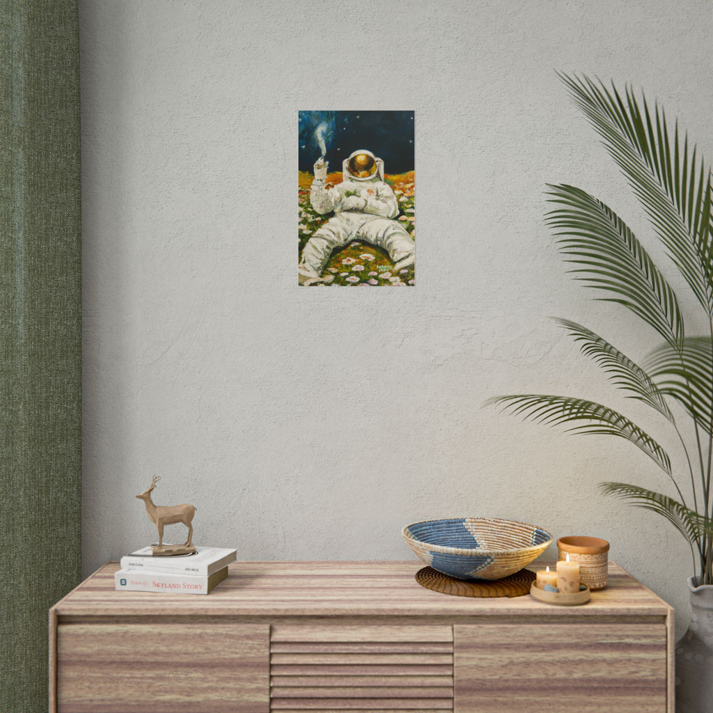 ASTRO STONER Fine Art Astronaut Poster — Retro Space Fine Art Print BY INDUSTRY PLANT @AutoPaybump