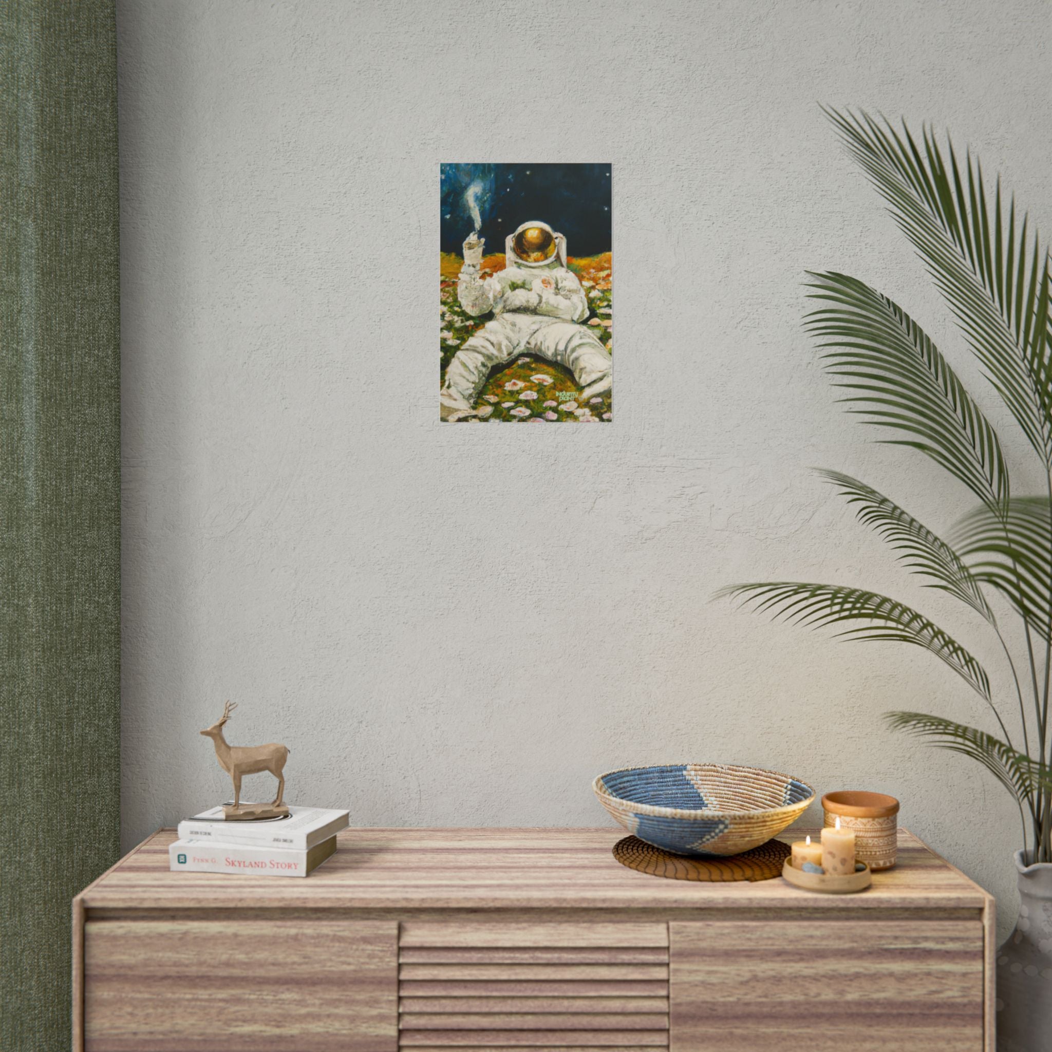 ASTRO STONER Fine Art Astronaut Poster — Retro Space Fine Art Print BY INDUSTRY PLANT @AutoPaybump