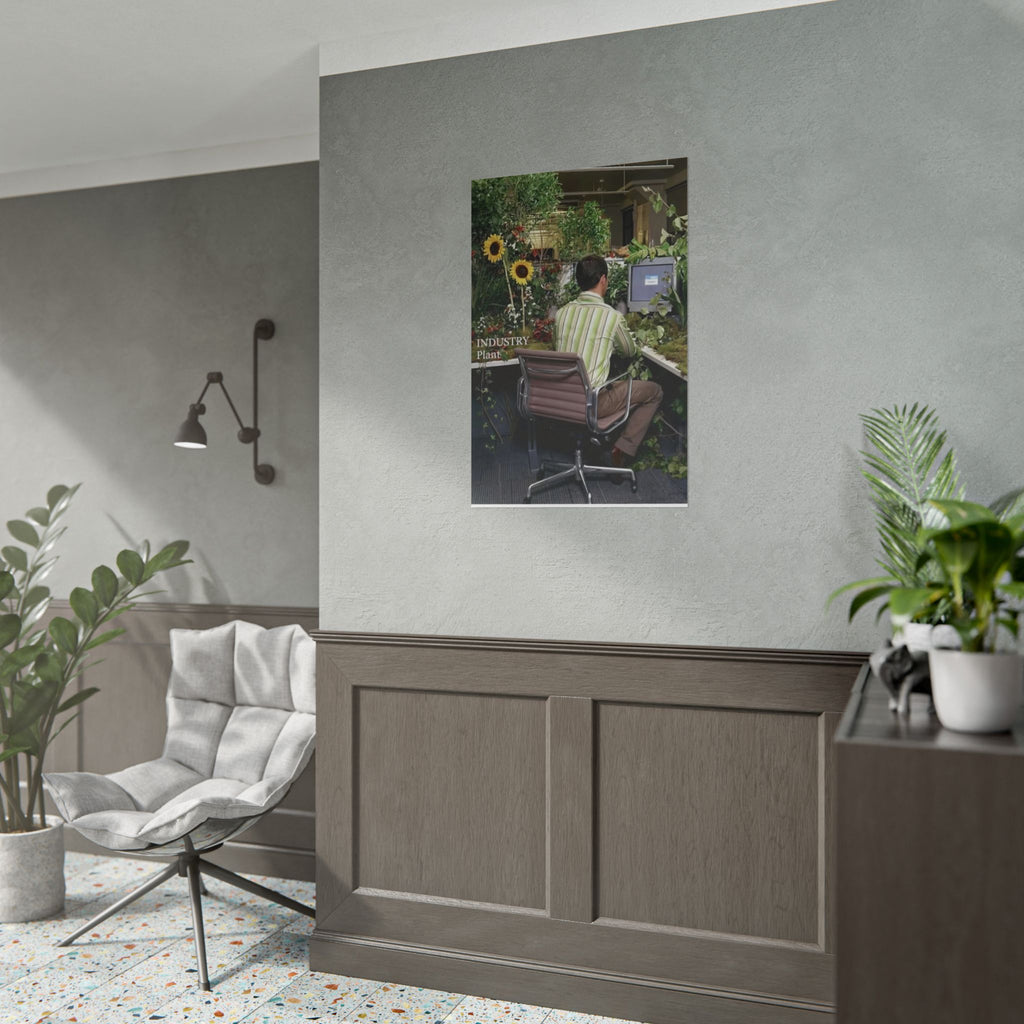 YOU'VE OUTGROWN THIS DAMN JOB!!! Fine Art Poster — Office Garden Fine Art Print by Industry Plant @AutoPaybump