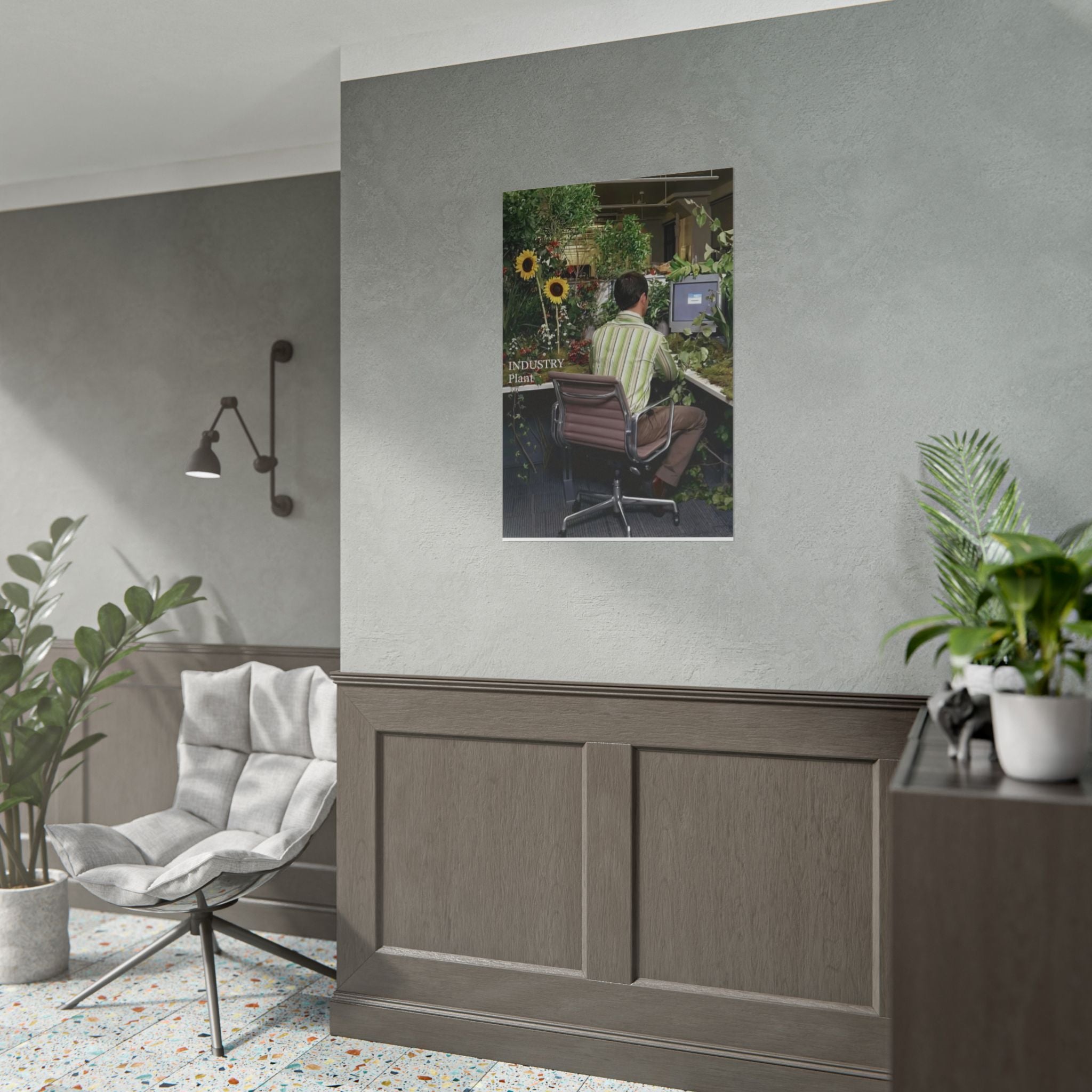YOU'VE OUTGROWN THIS DAMN JOB!!! Fine Art Poster — Office Garden Fine Art Print by Industry Plant @AutoPaybump
