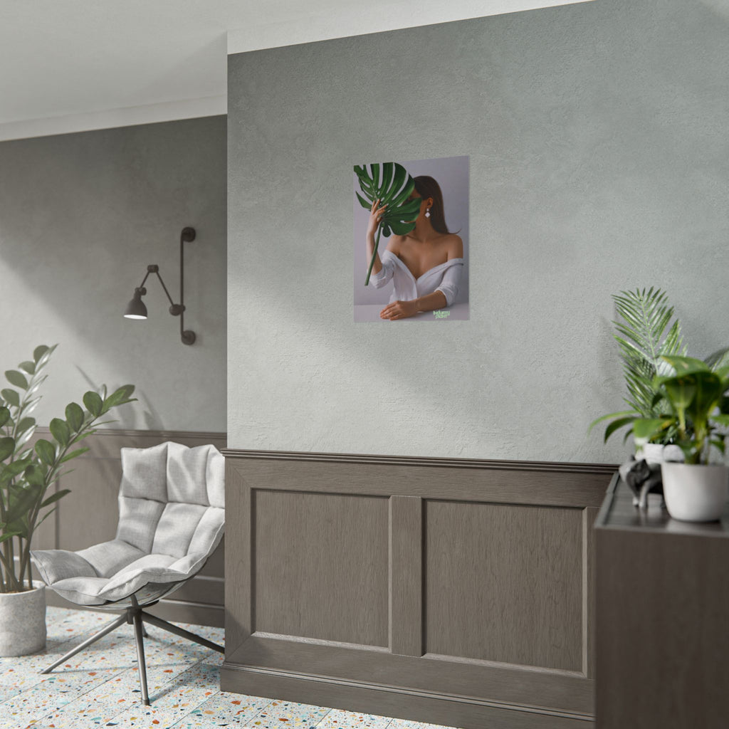MONSTERA MYSTIQUE Botanical Chic Fine Art Poster — Woman with Monstera Wall Fine Art by INDUSTRY PLANT @AutoPaybump