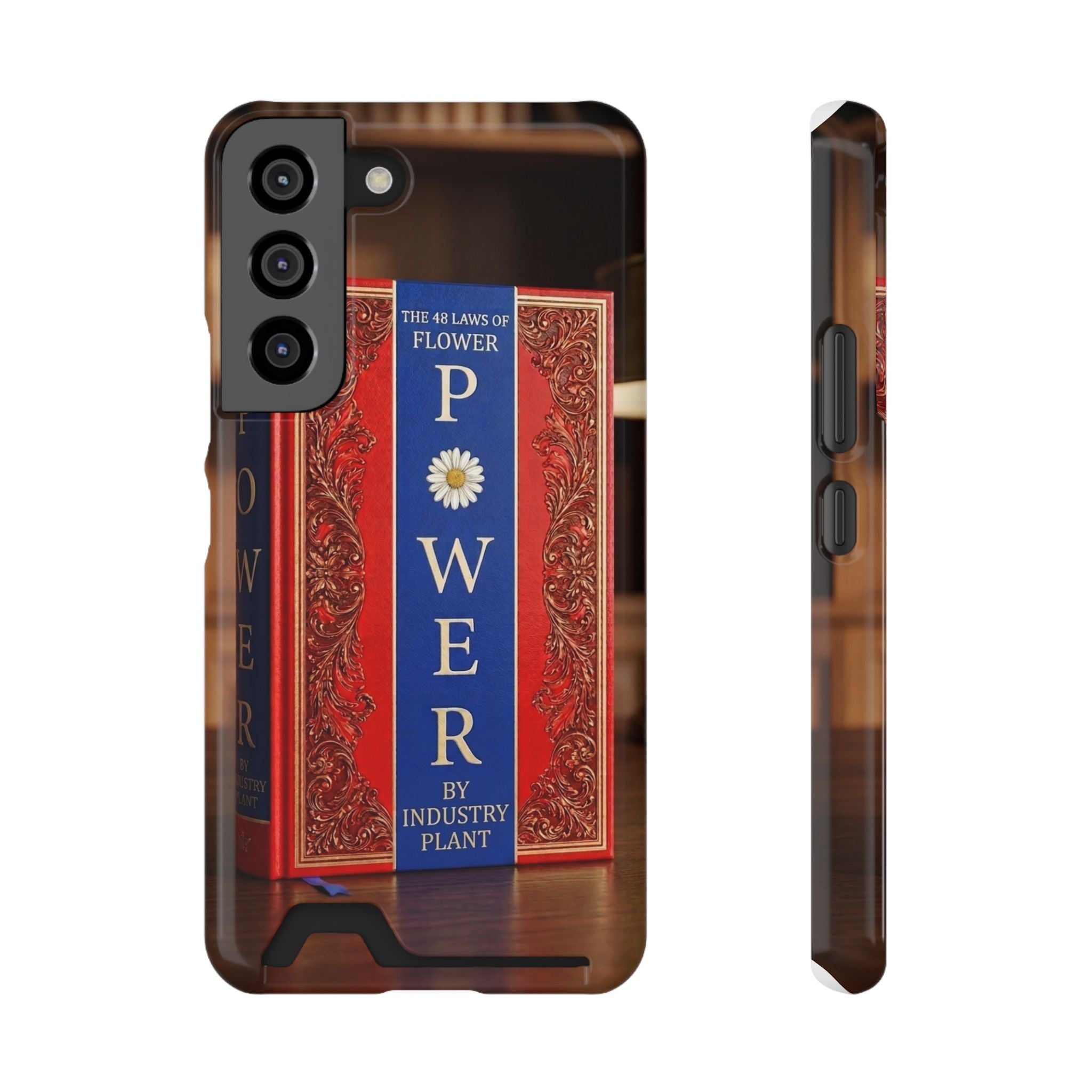 48 LAWS of FLOWER POWER Stylish Phone Case with Card Holder by INDUSTRY PLANT