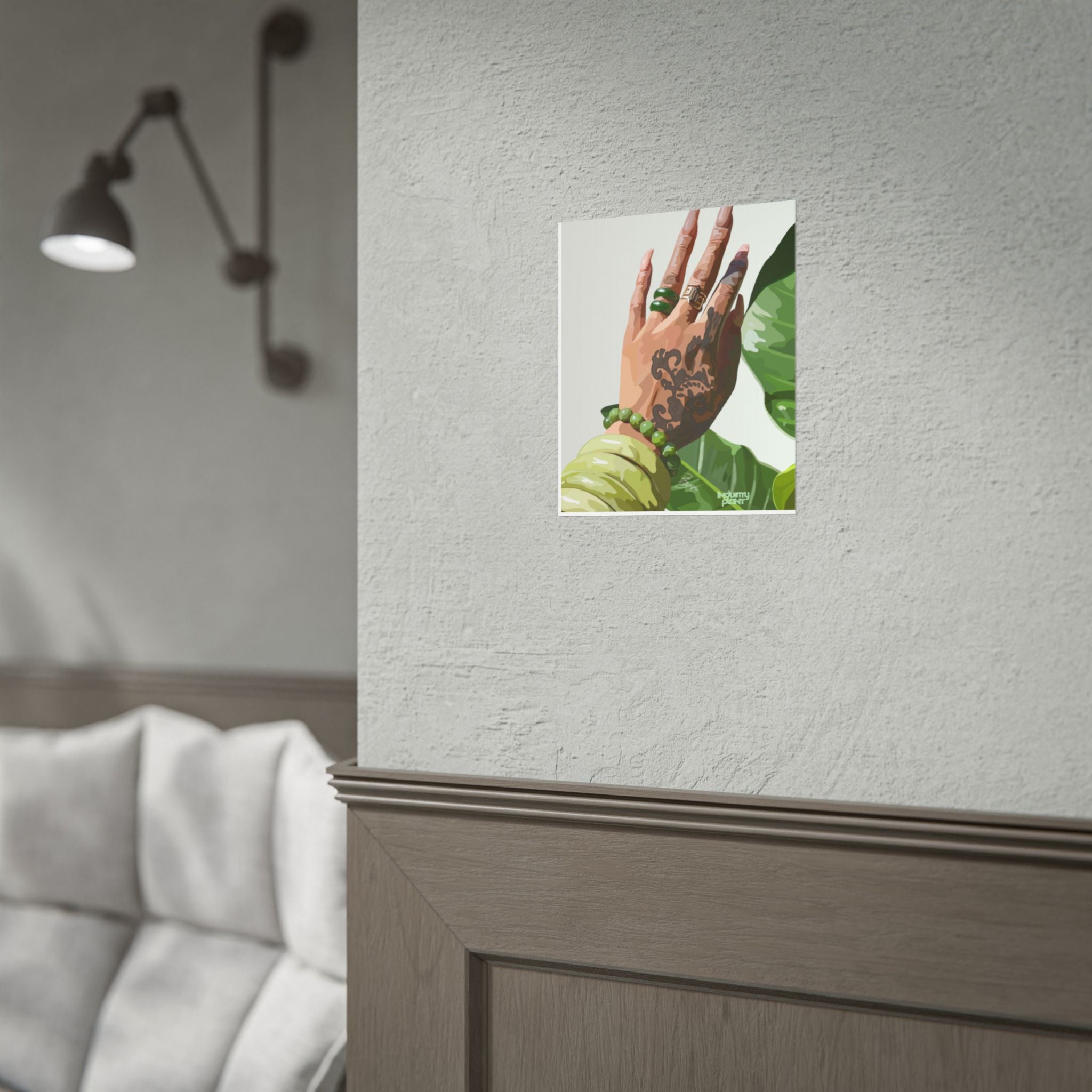 TATTED GREEN THUMB Botanical Henna Hand Fine Art Poster Print by INDUSTRY PLANT by @AutoPaybump