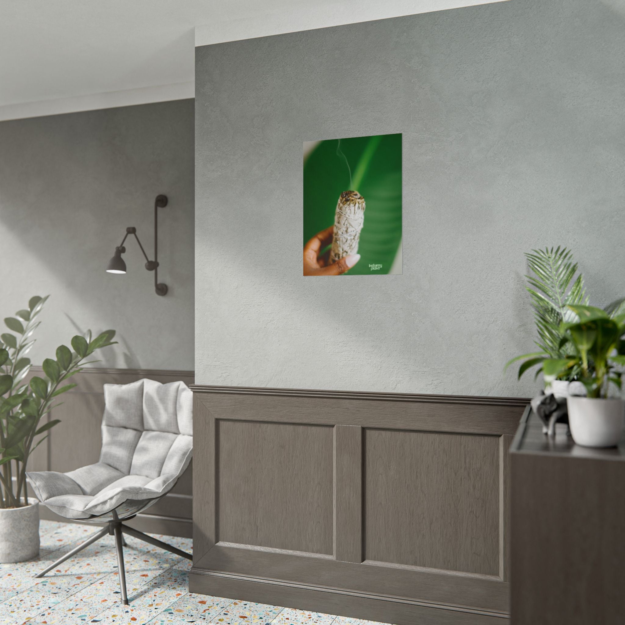 HER SAGING GRACE Sage Smudge Fine Art Poster — Botanical Aromatherapy Wall Fine Art by INDUSTRY PLANT @AutoPaybump