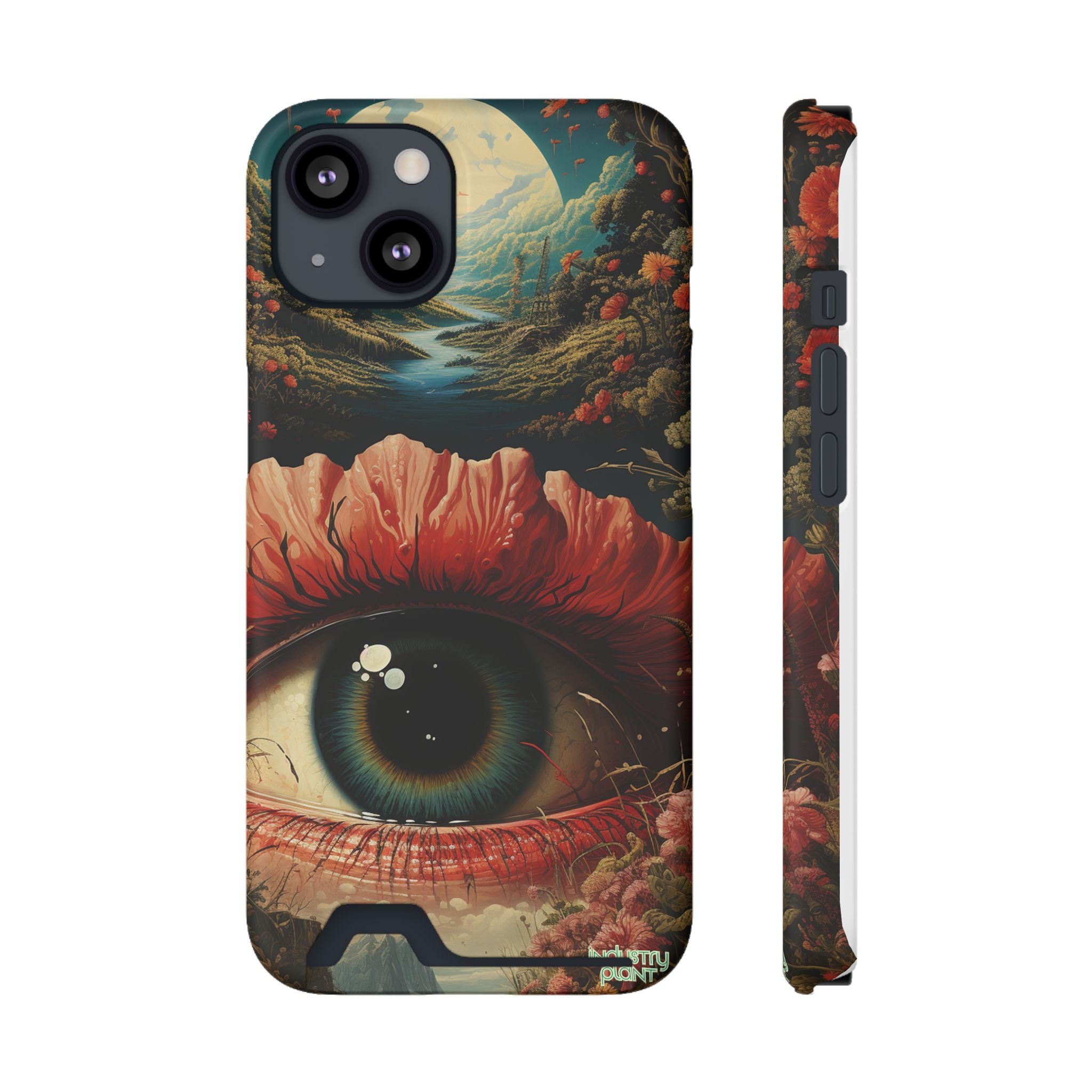 Eye Bloom Here... Stylish Phone Case with Card Holder by INDUSTRY PLANT @AutoPaybump