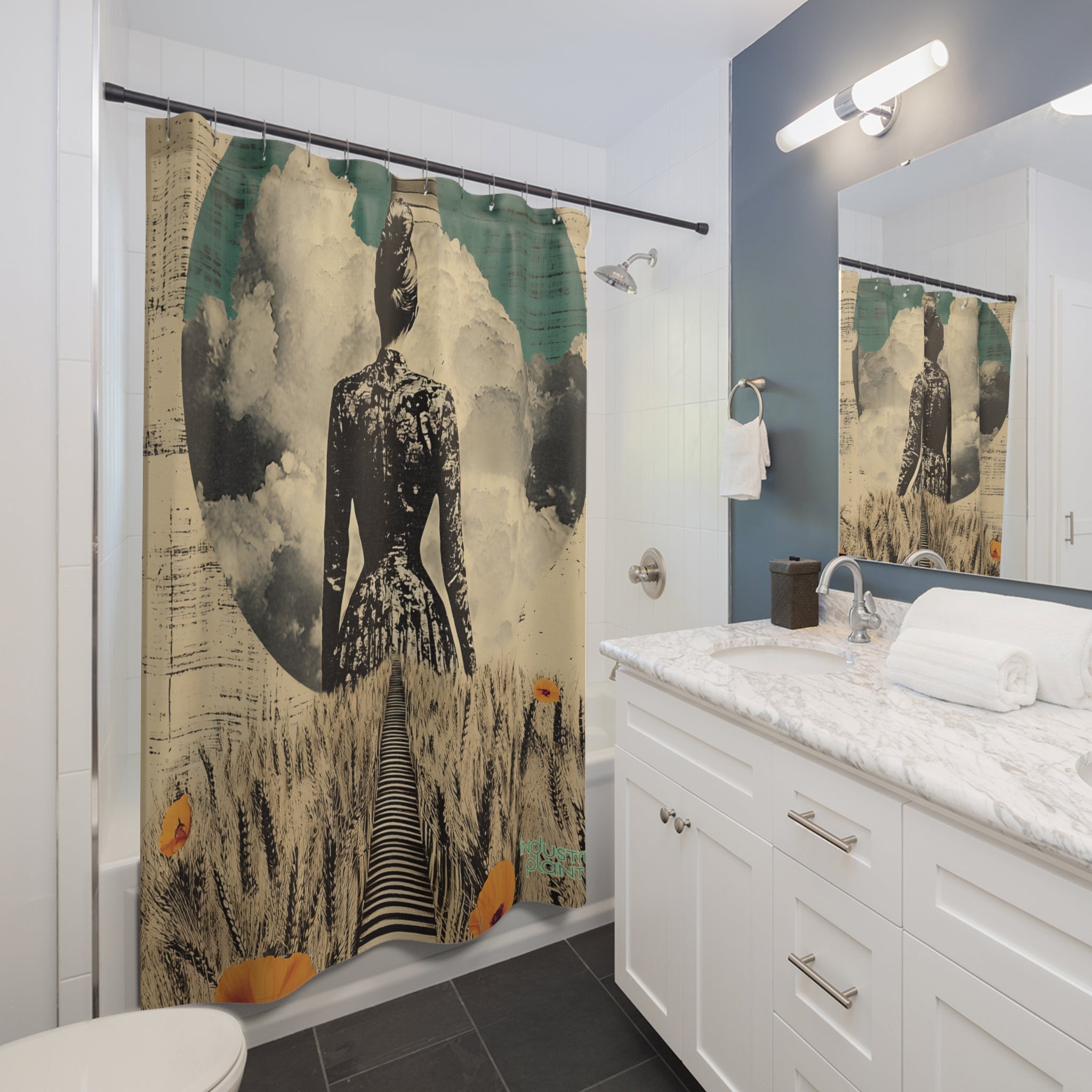 WHEAT SUPREMIST ANONYMOUS Shower Curtain by Industry Plant @AutoPaybump