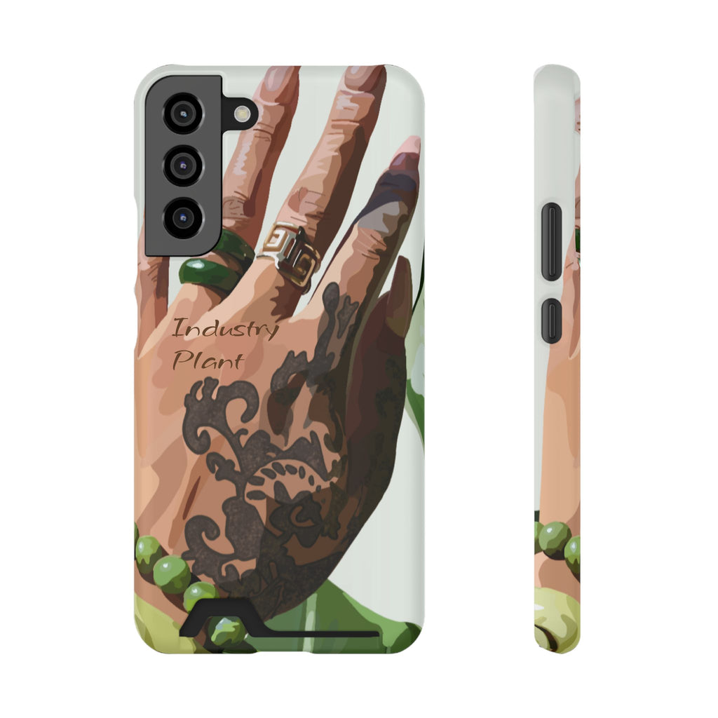 TATTED GREEN THUMB Stylish Phone Case with Card Holder by Industry Plant @AutoPaybump