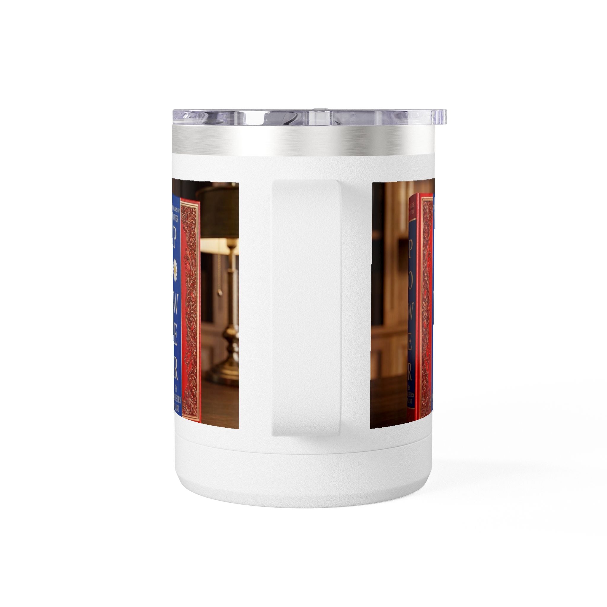 Galvanized Steel 48 LAWS of FLOWER POWER 15oz Coffee Mug Tumbler - #BookTok - Themed Unique Gift for Coffee Lovers by INDUSTRY PLANT