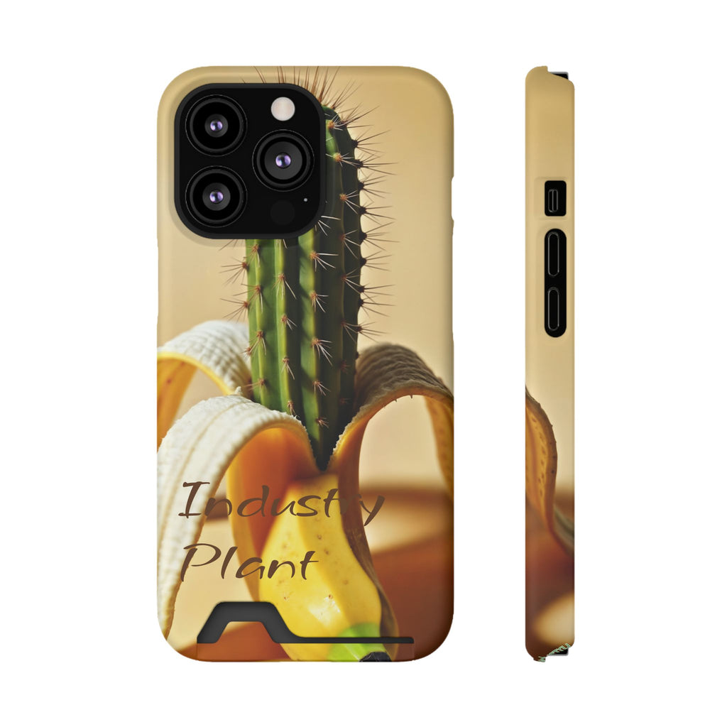 PEEL MY PRICKLED PECKER Stylish Phone Case with Card Holder by Industry Plant @AutoPaybump