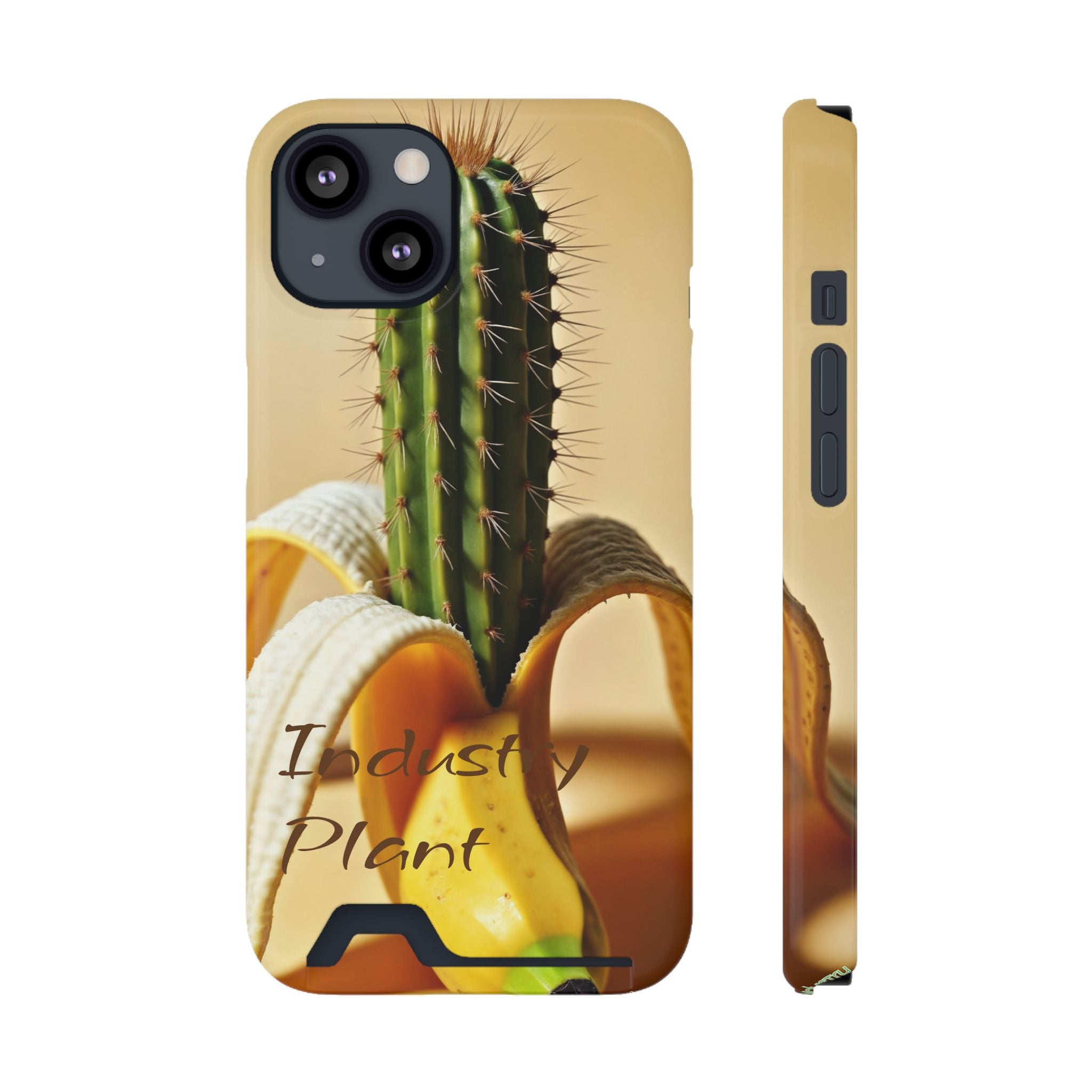 PEEL MY PRICKLED PECKER Stylish Phone Case with Card Holder by Industry Plant @AutoPaybump
