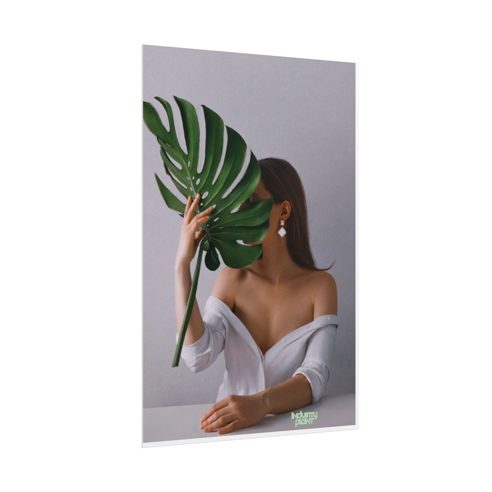MONSTERA MYSTIQUE Botanical Chic Fine Art Poster — Woman with Monstera Wall Fine Art by INDUSTRY PLANT @AutoPaybump
