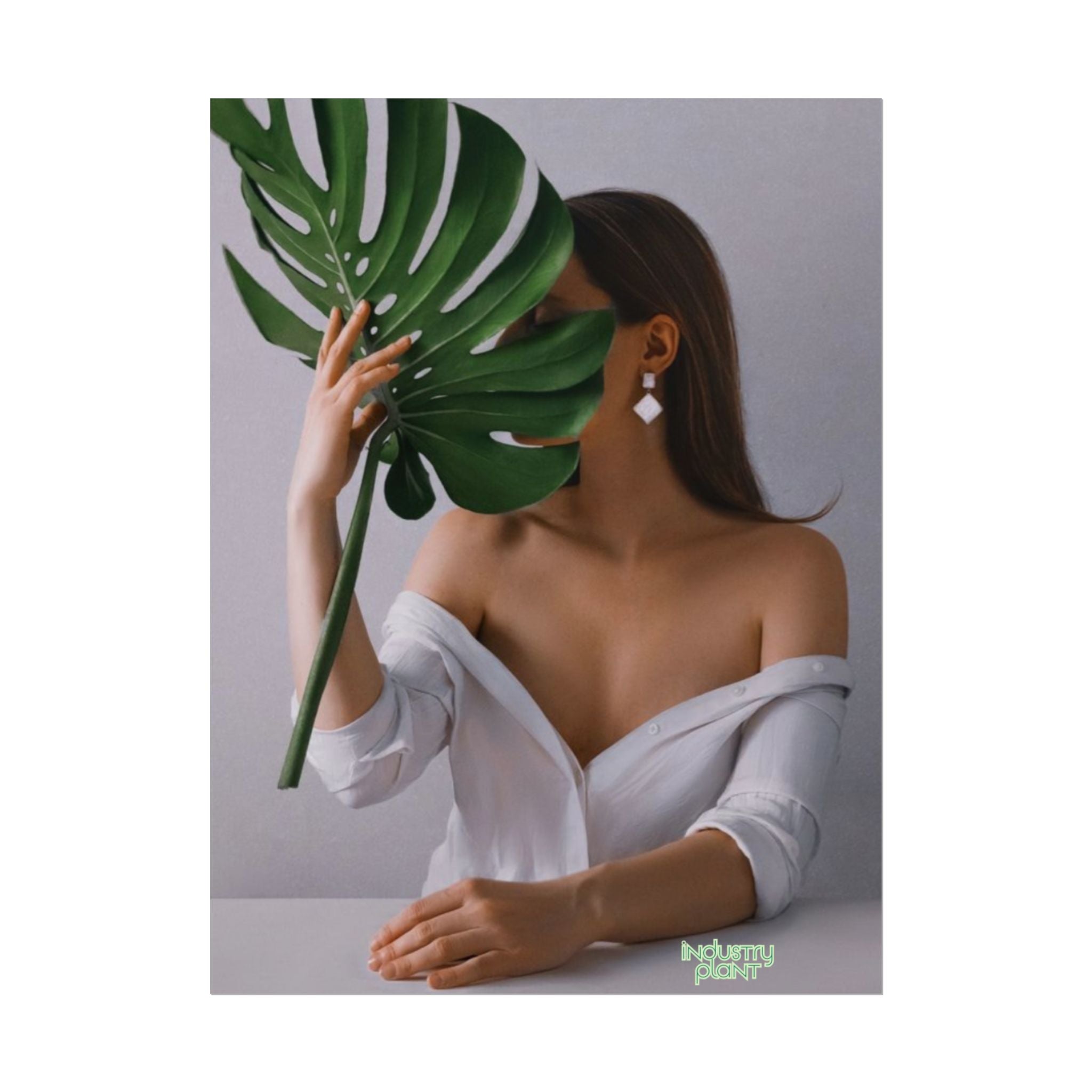 MONSTERA MYSTIQUE Botanical Chic Fine Art Poster — Woman with Monstera Wall Fine Art by INDUSTRY PLANT @AutoPaybump