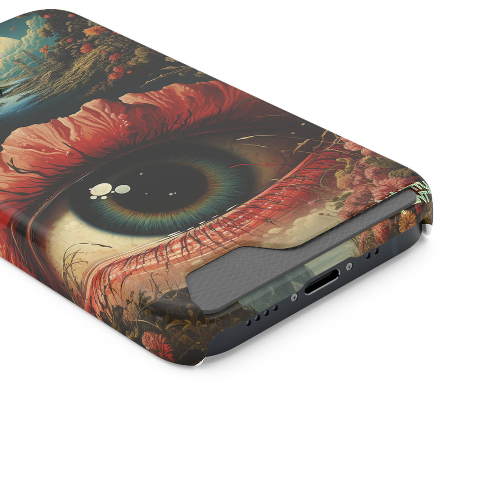 Eye Bloom Here... Stylish Phone Case with Card Holder by INDUSTRY PLANT @AutoPaybump