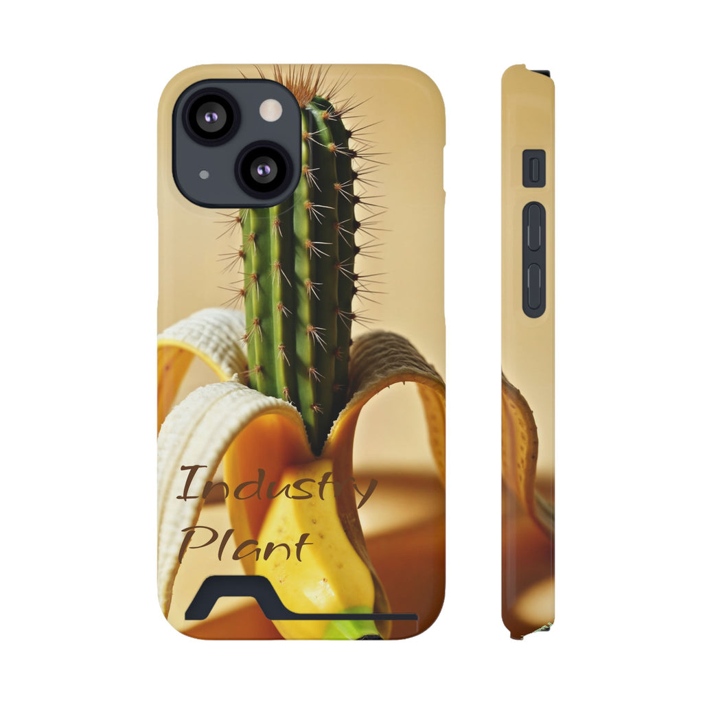 PEEL MY PRICKLED PECKER Stylish Phone Case with Card Holder by Industry Plant @AutoPaybump