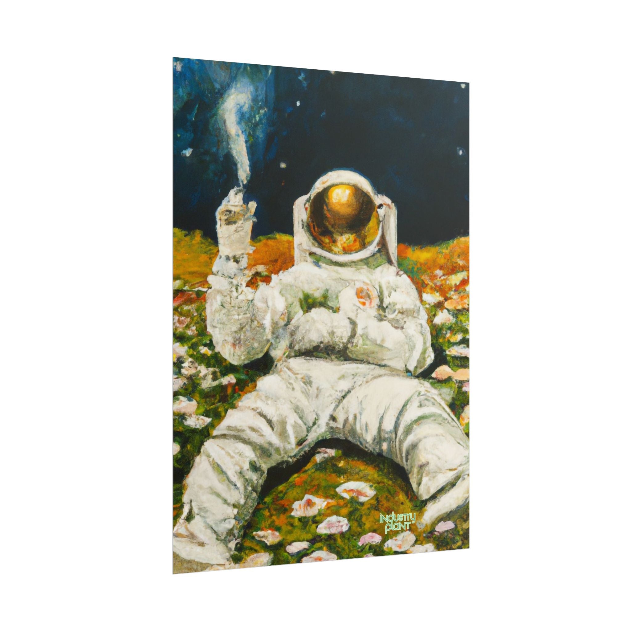 ASTRO STONER Fine Art Astronaut Poster — Retro Space Fine Art Print BY INDUSTRY PLANT @AutoPaybump