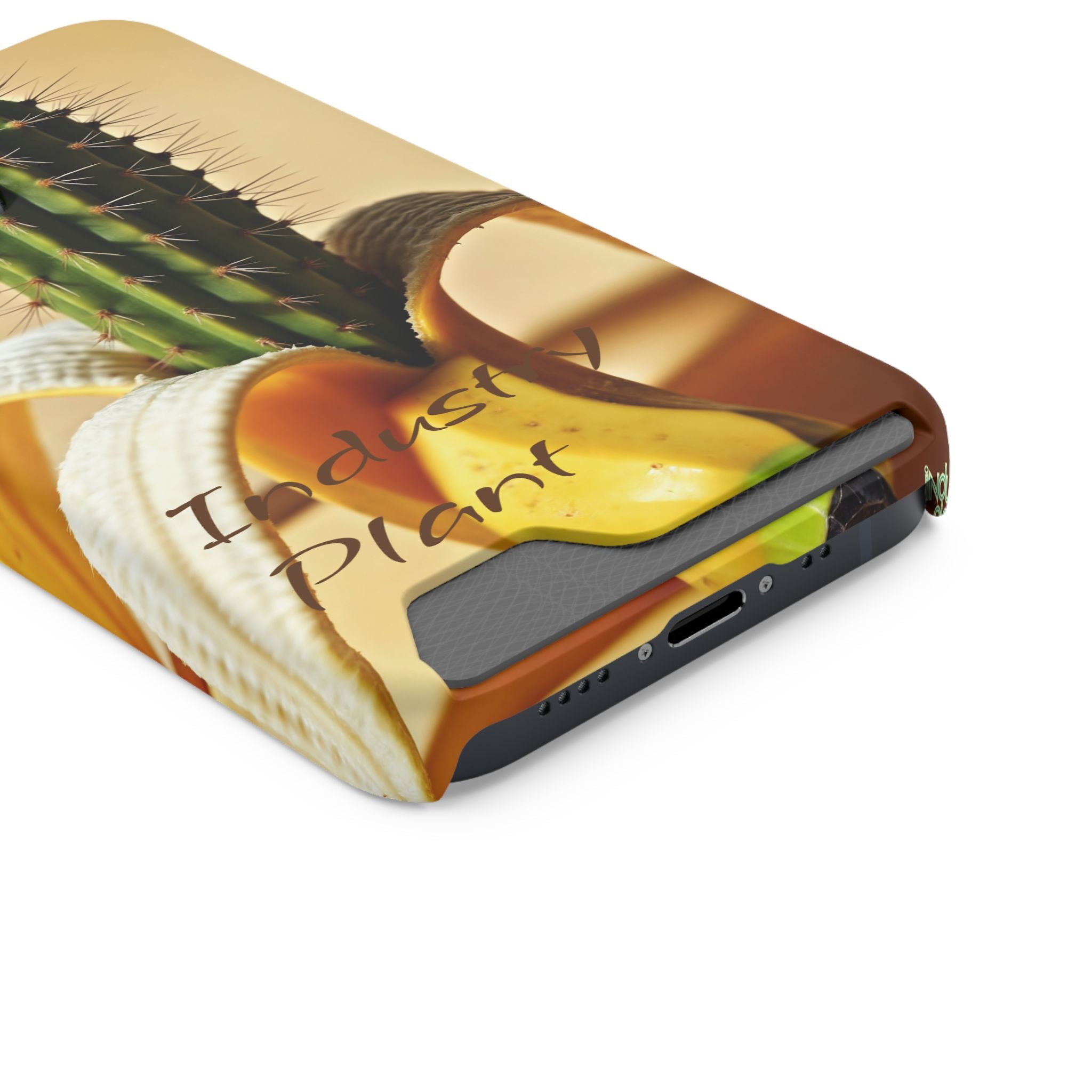 PEEL MY PRICKLED PECKER Stylish Phone Case with Card Holder by Industry Plant @AutoPaybump