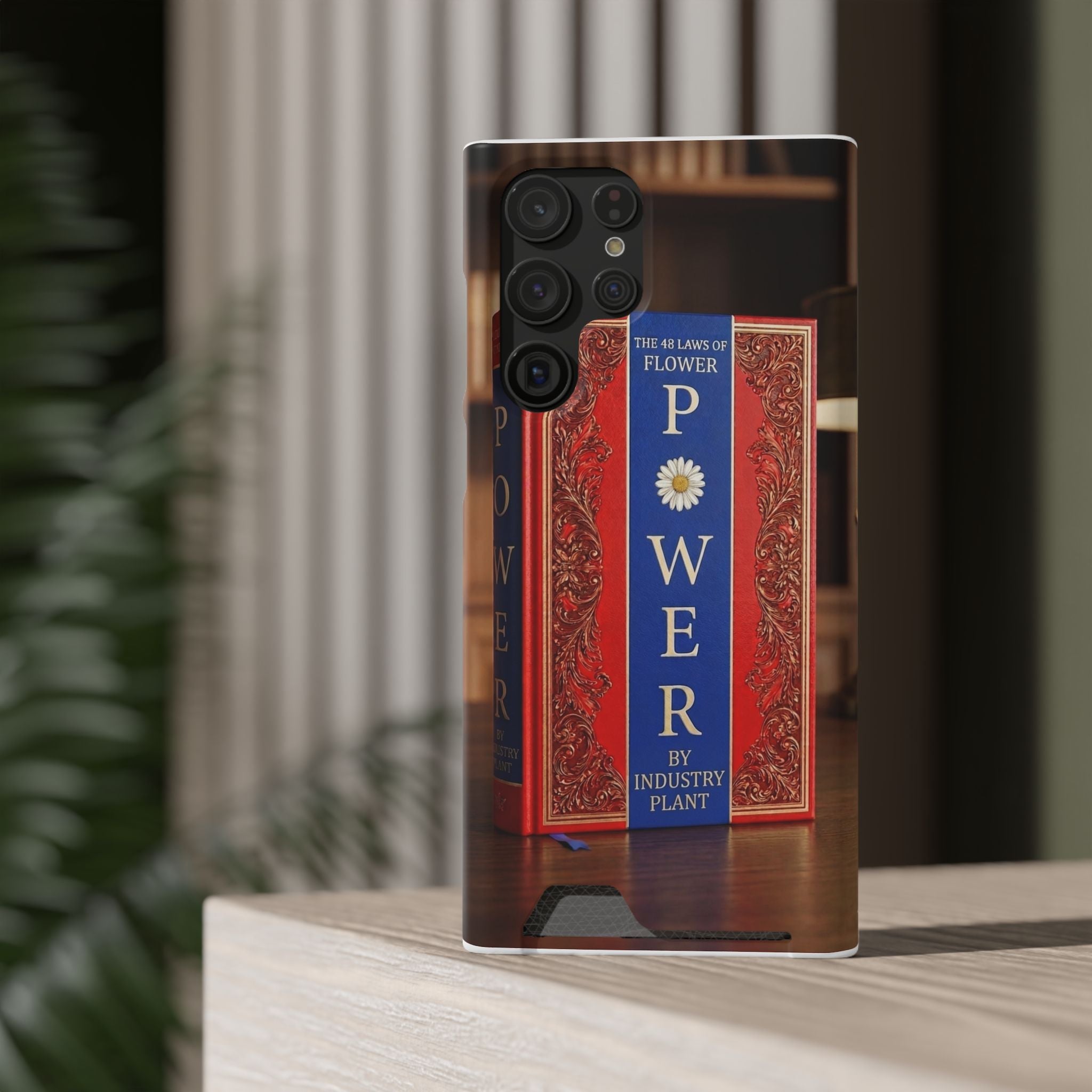 48 LAWS of FLOWER POWER Stylish Phone Case with Card Holder by INDUSTRY PLANT