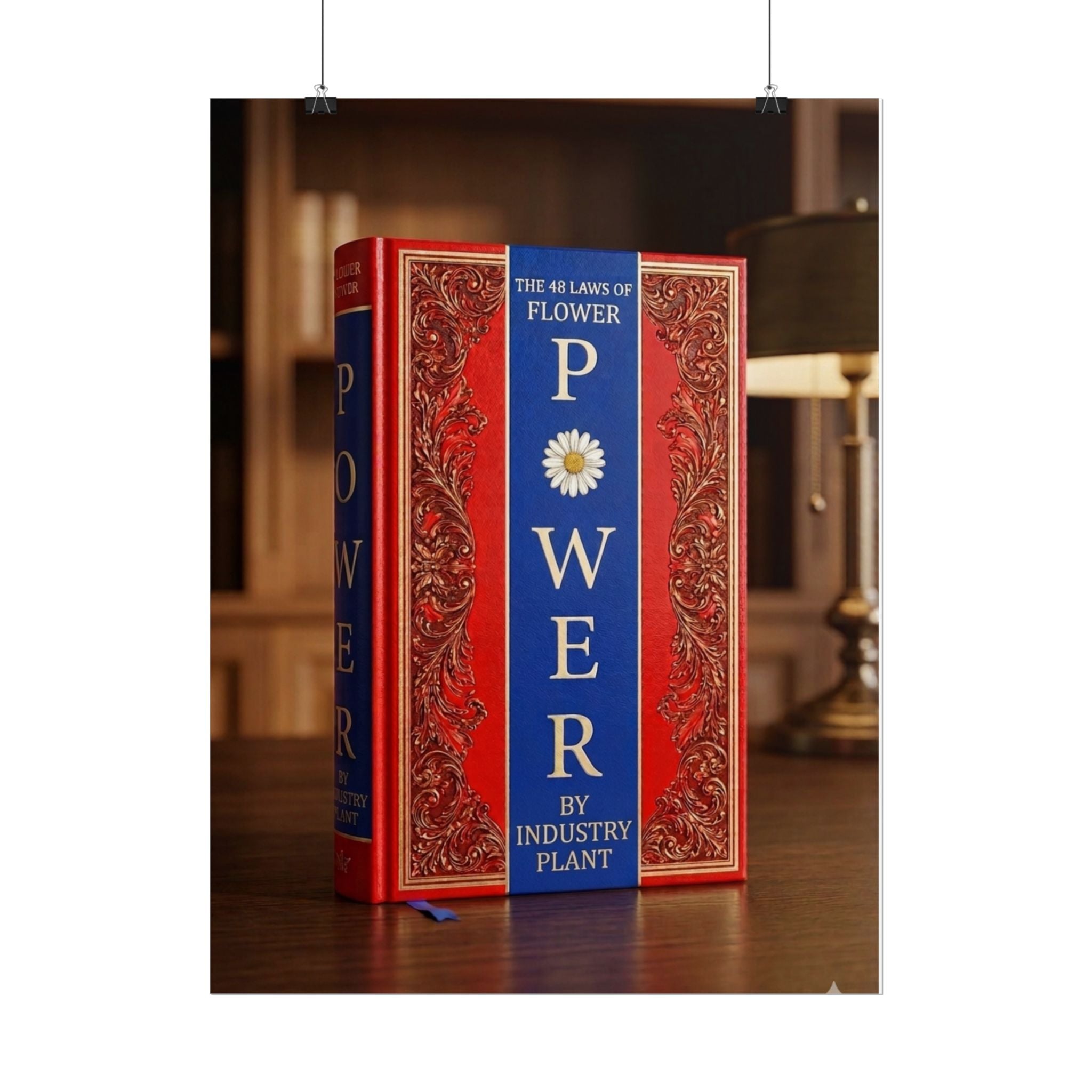 48 LAWS OF FLOWER POWER Book Cover Poster — Vintage Floral Baroque Decorative Fine Art Poster by INDUSTRY PLANT @AutoPaybump