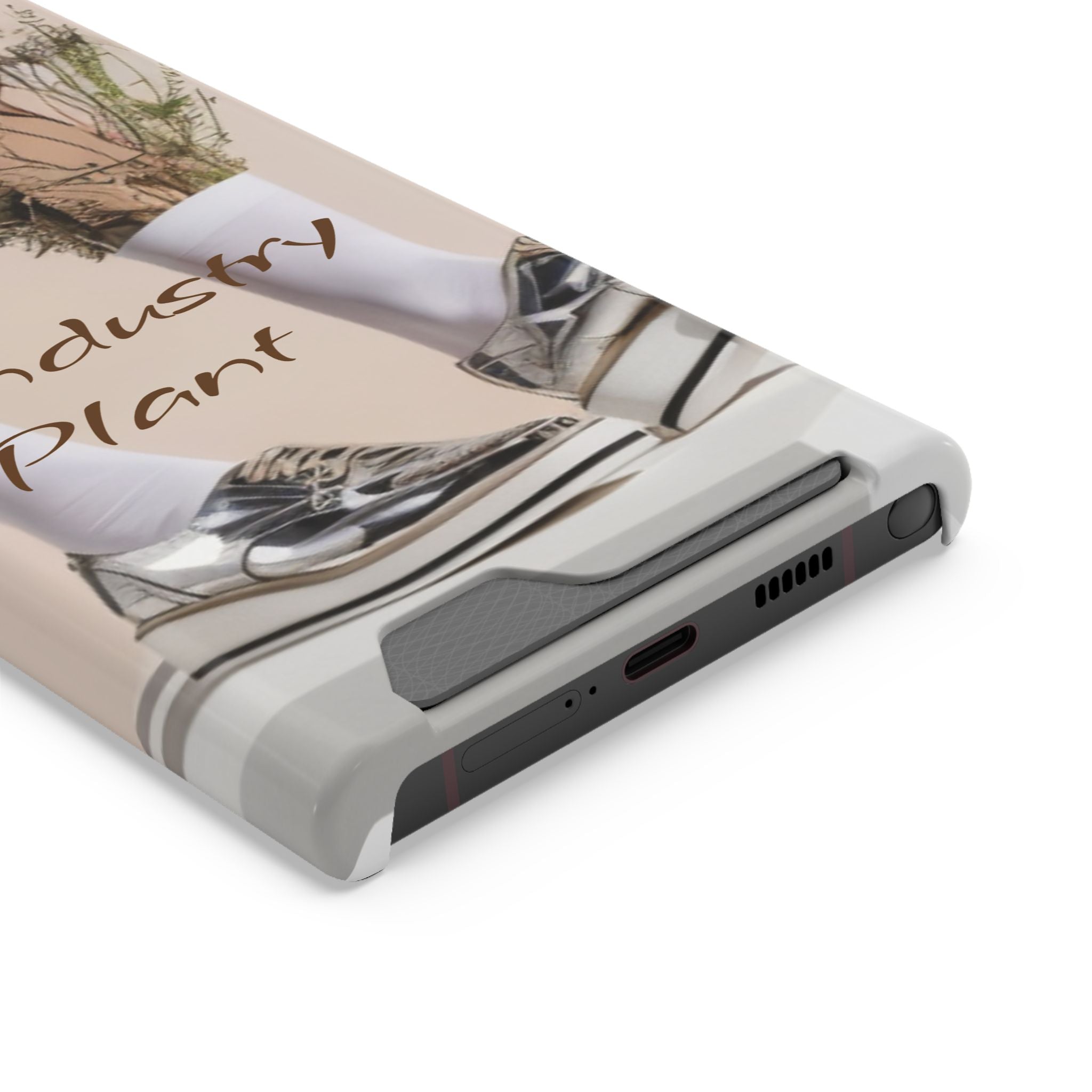 ALWAYS RUNNING ON PLANT POWER Stylish Phone Case with Card Holder by Industry Plant @AutoPaybump