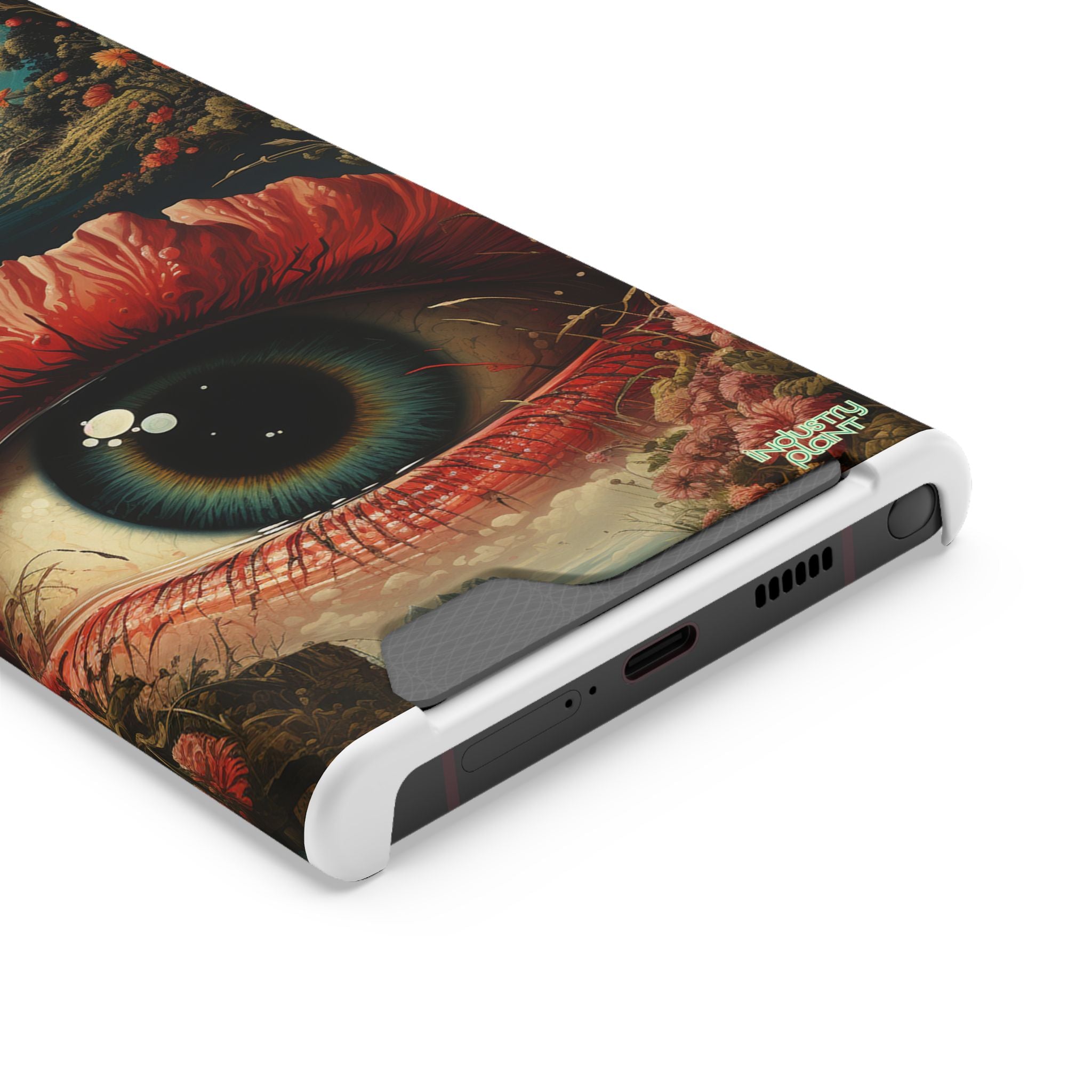 Eye Bloom Here... Stylish Phone Case with Card Holder by INDUSTRY PLANT @AutoPaybump