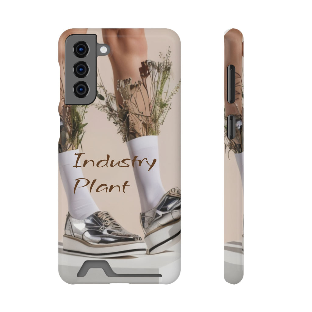 ALWAYS RUNNING ON PLANT POWER Stylish Phone Case with Card Holder by Industry Plant @AutoPaybump