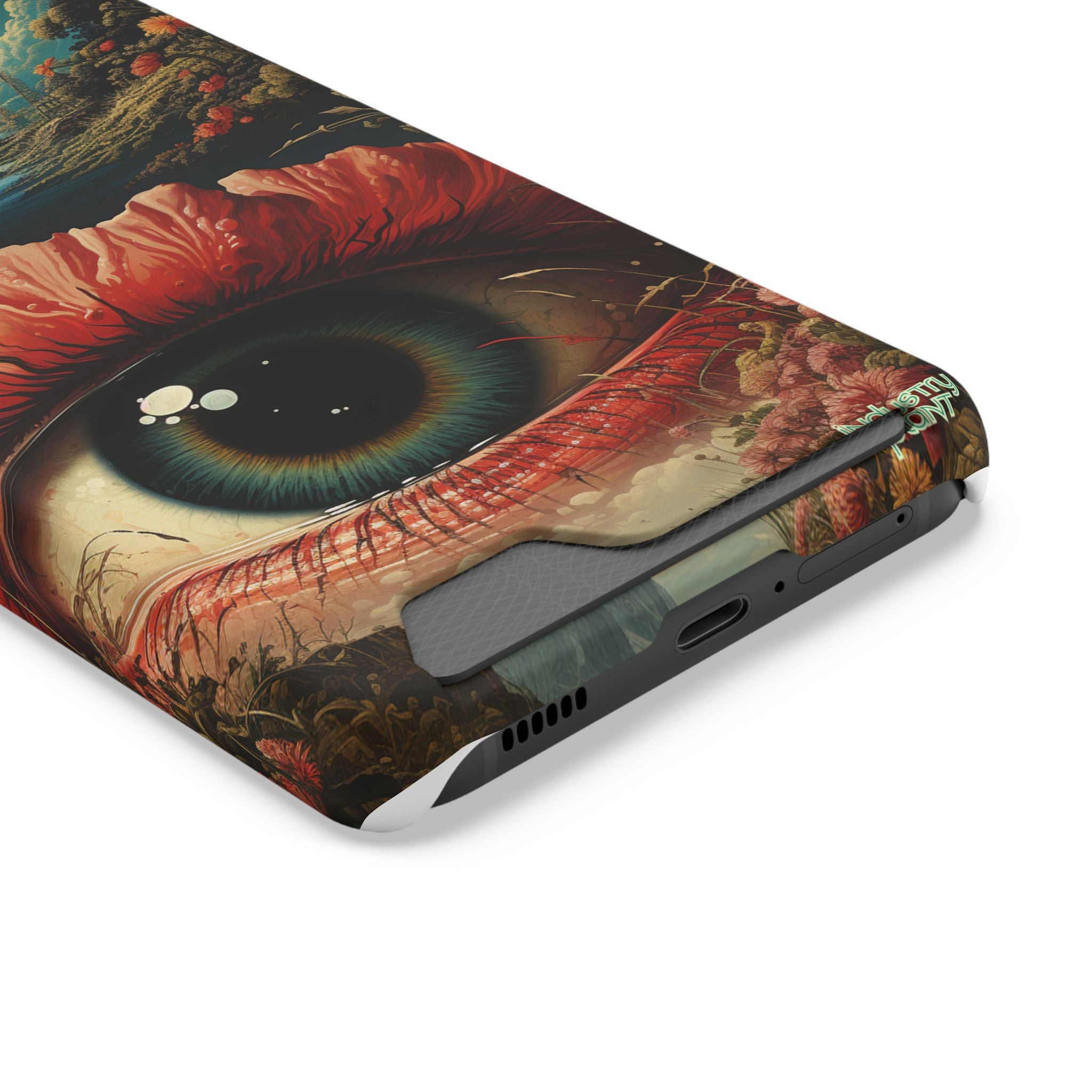 Eye Bloom Here... Stylish Phone Case with Card Holder by INDUSTRY PLANT @AutoPaybump