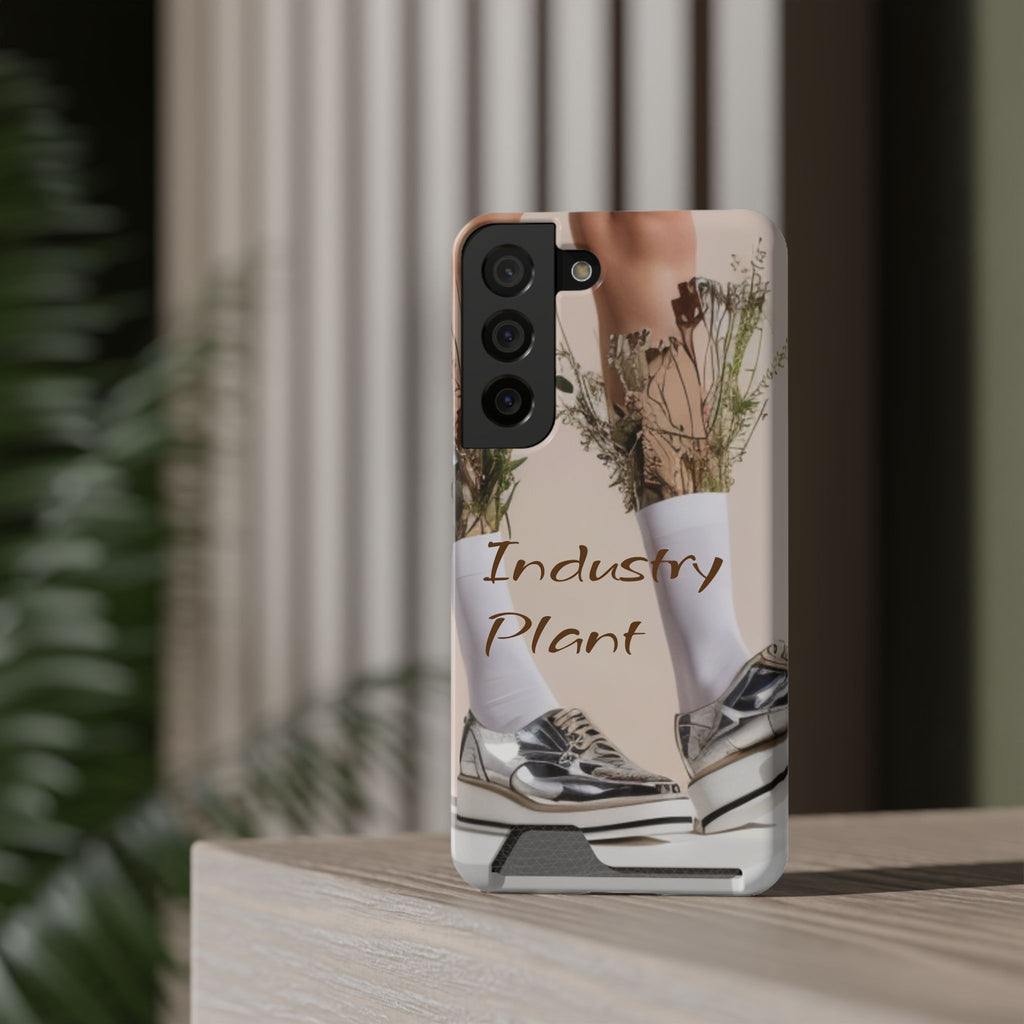 ALWAYS RUNNING ON PLANT POWER Stylish Phone Case with Card Holder by Industry Plant @AutoPaybump