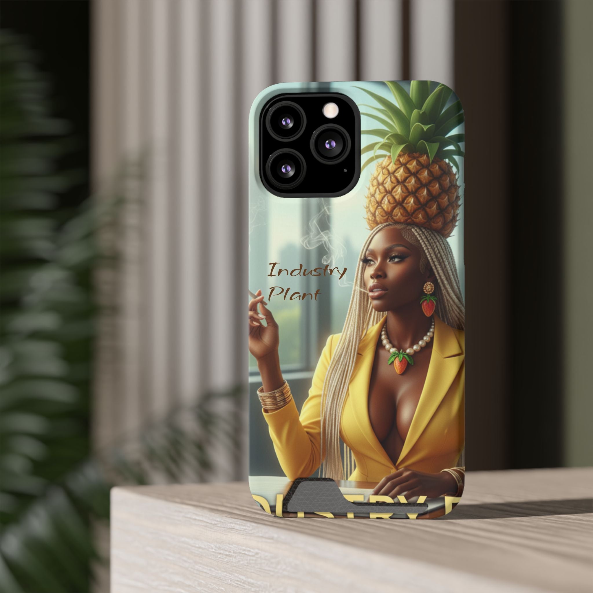 INDUSTRY PLANT Stylish Phone Case with Card Holder by Technically DopeAF @AutoPaybump