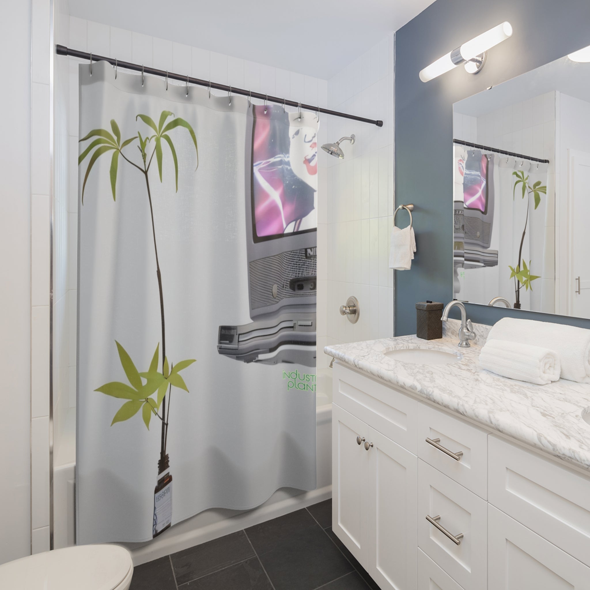 WEED TV Shower Curtain by Industry Plant