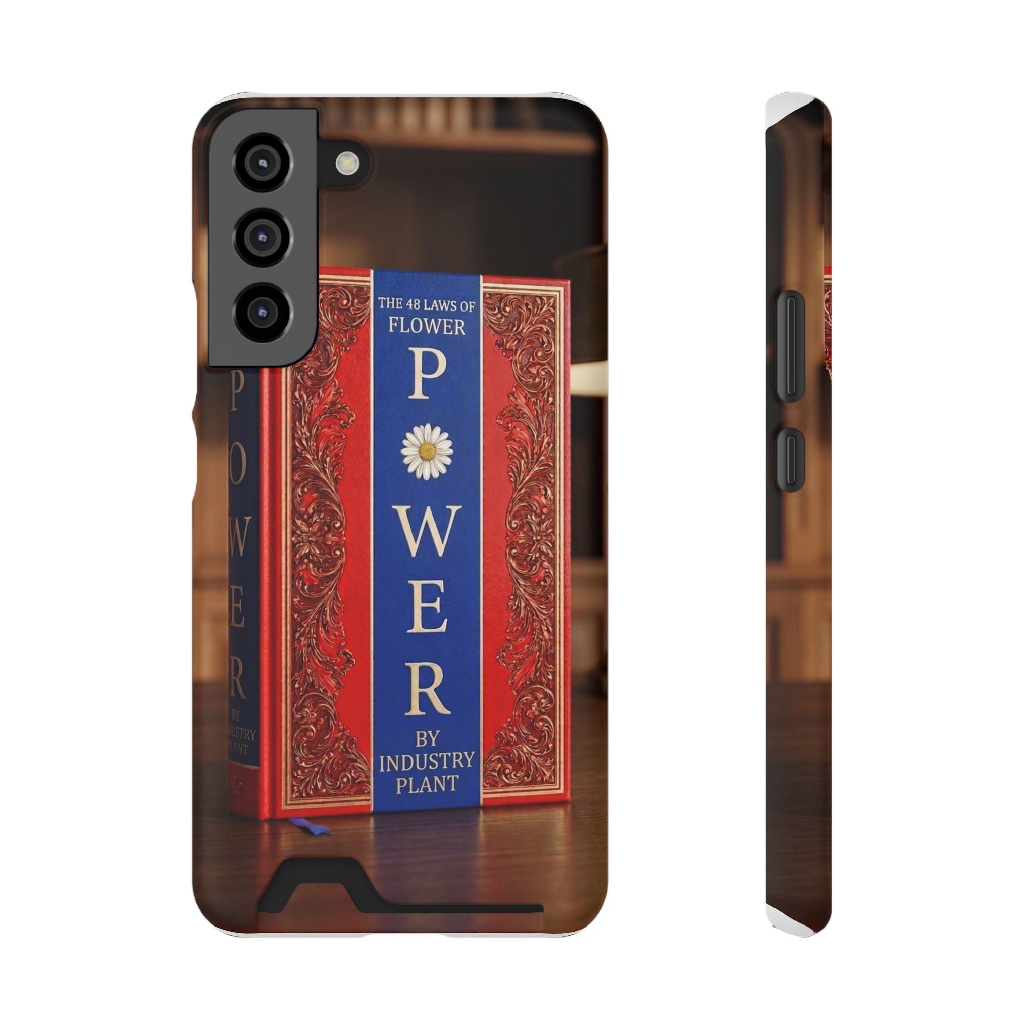48 LAWS of FLOWER POWER Stylish Phone Case with Card Holder by INDUSTRY PLANT