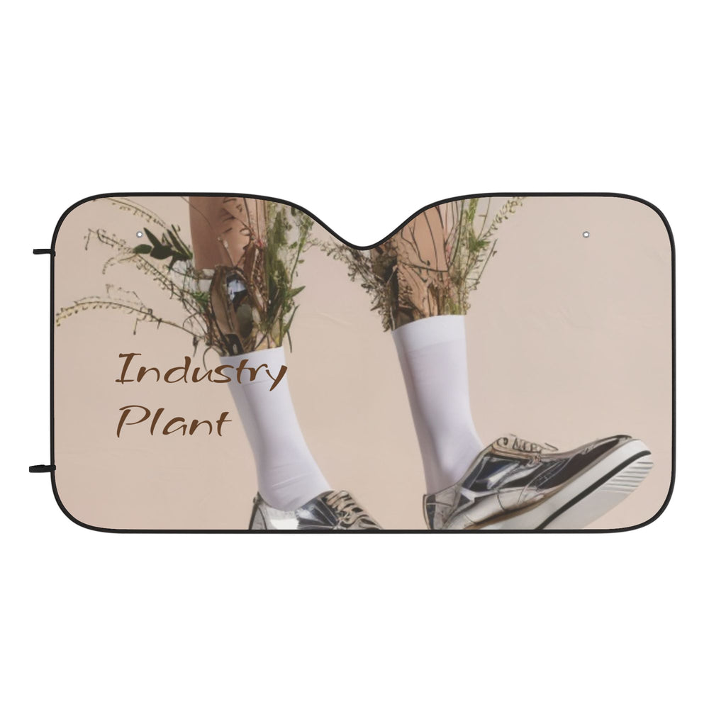 ALWAYS RUNNING ON PLANT POWER - Stylish & Edgy Car Sun Shades - Perfect for Summer Road Trips - Designed by Industry Plant @AutoPaybump