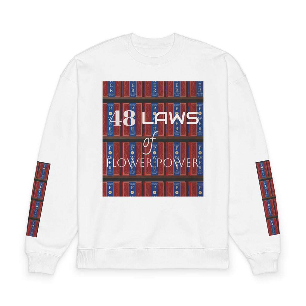 48 Laws of Flower Power Graphic Crewneck Sweatshirt by Industry Plant