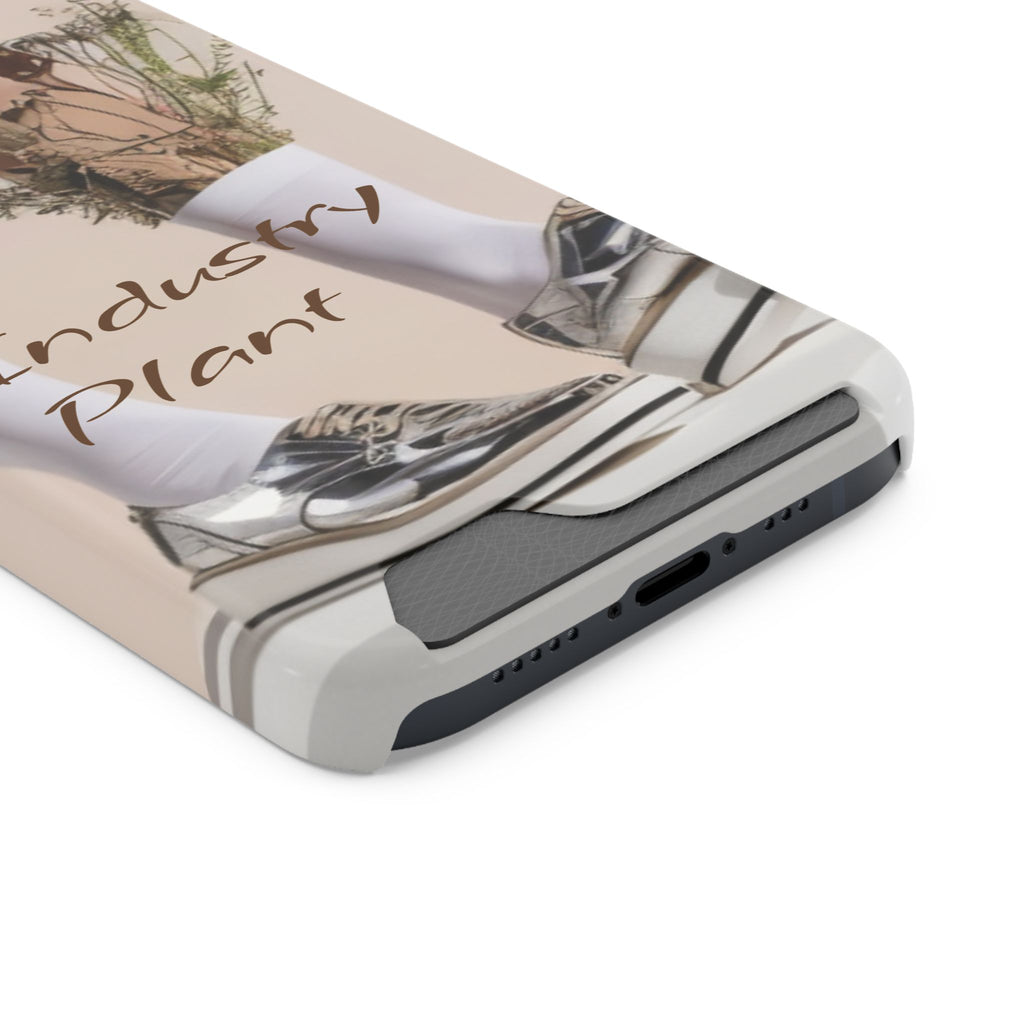 ALWAYS RUNNING ON PLANT POWER Stylish Phone Case with Card Holder by Industry Plant @AutoPaybump